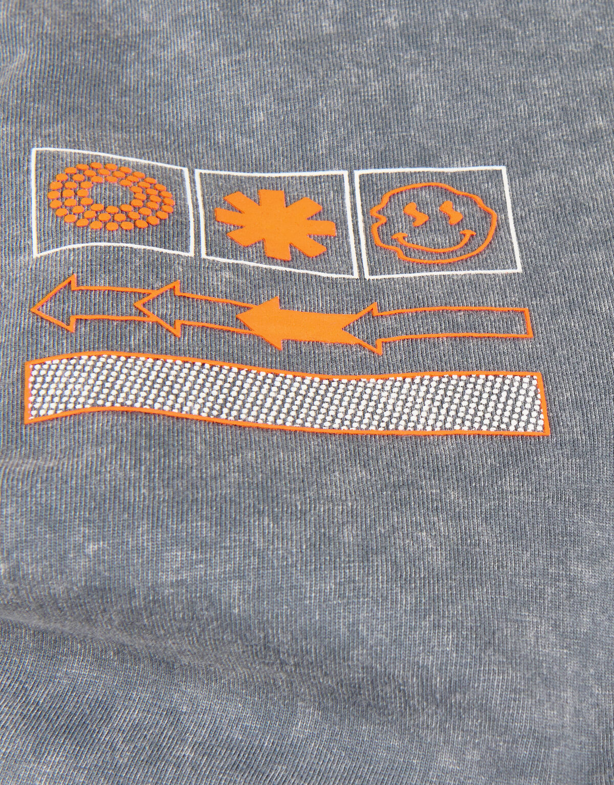 Washed T-shirt Lichtgrijs SHOEBY BOYS