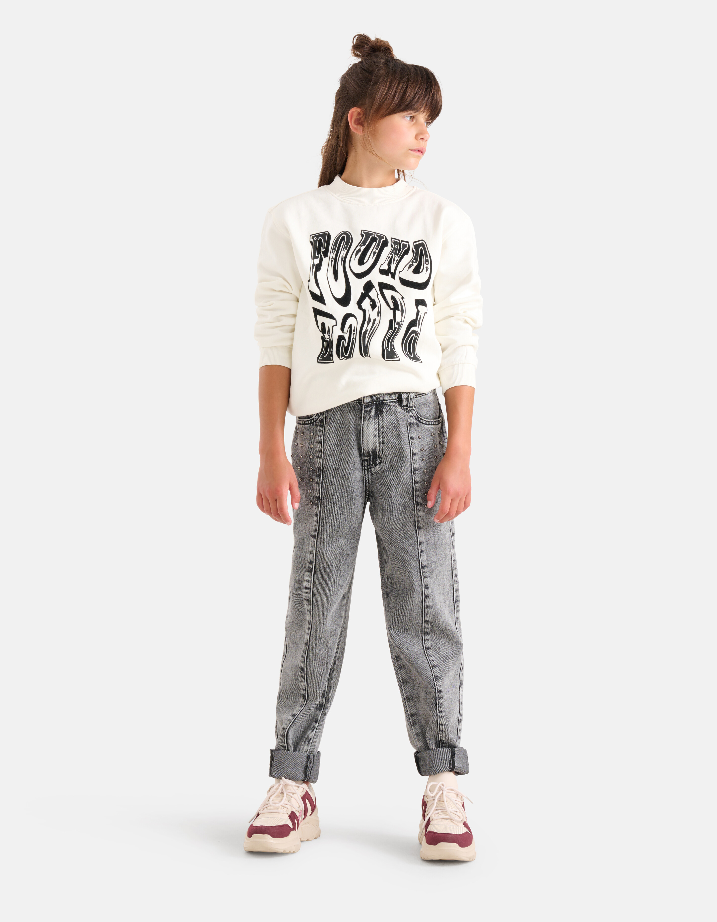 Western Sweater Gebroken Wit SHOEBY GIRLS