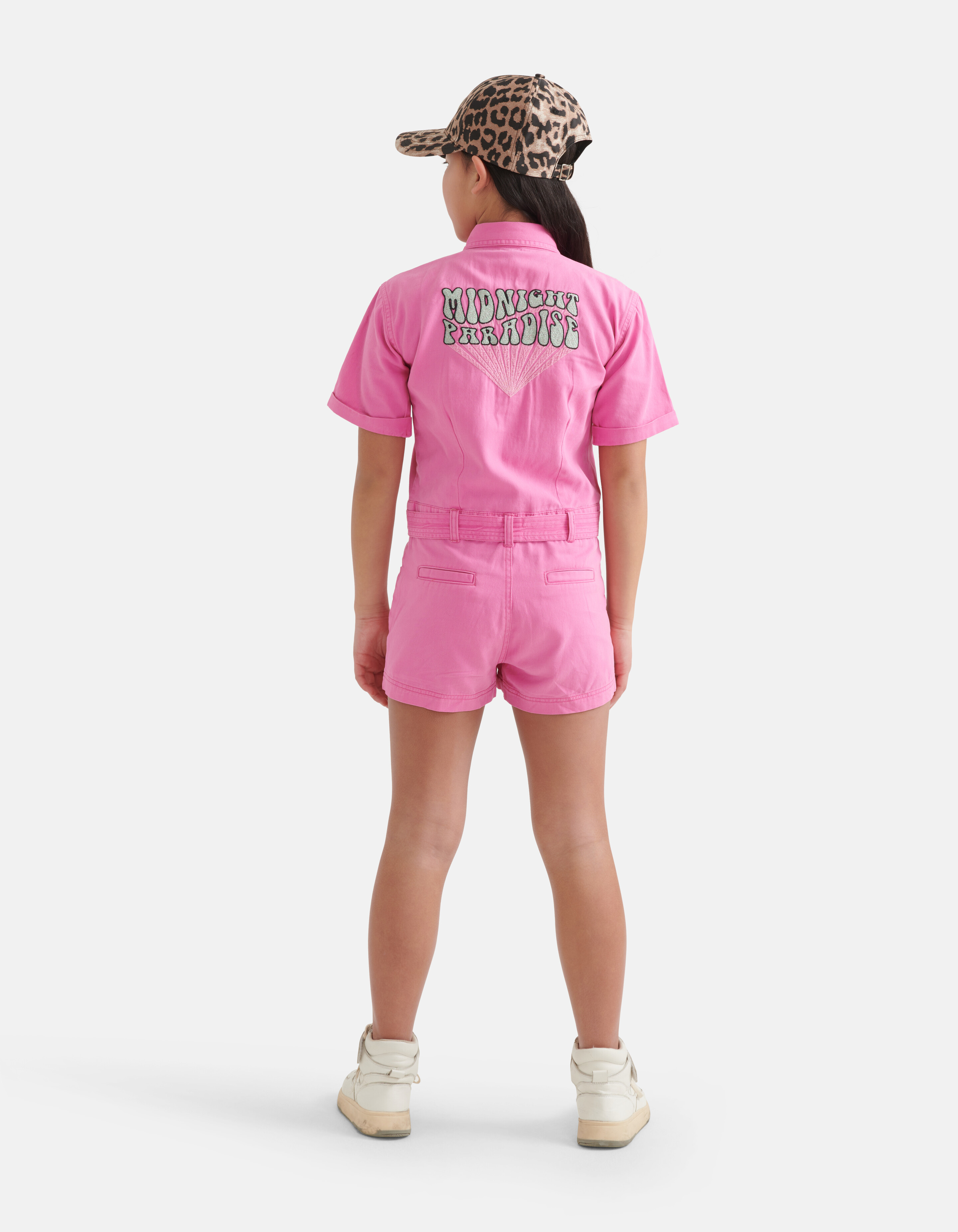 Twill Jumpsuit Roze SHOEBY GIRLS