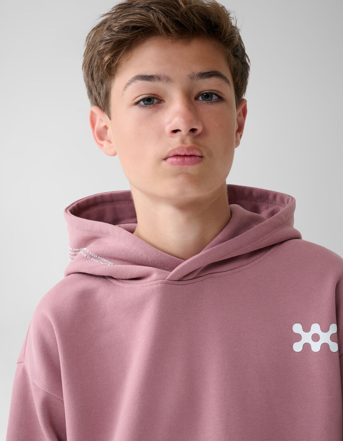 Basis Artwork Hoodie Donkerroze SHOEBY BOYS