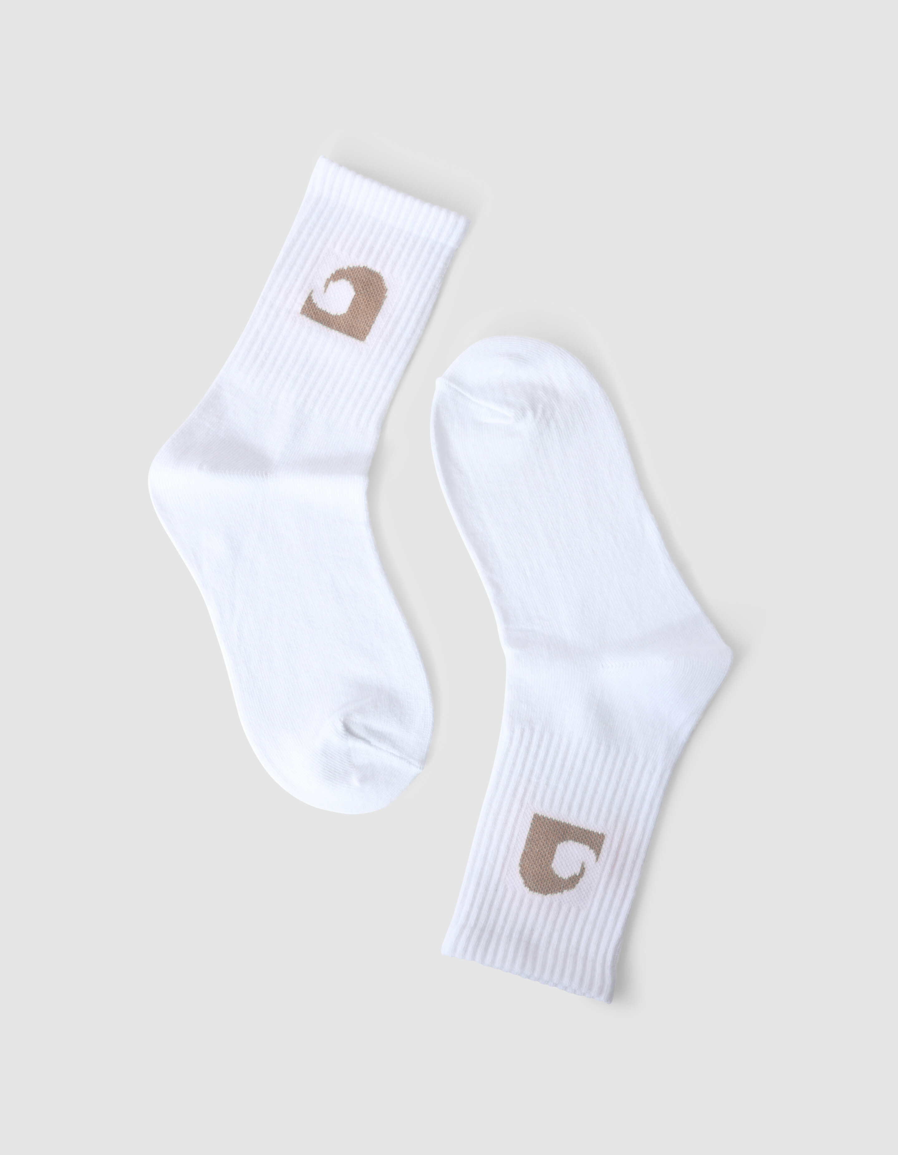 Wave Artwork Sokken Taupe SHOEBY ACCESSOIRES