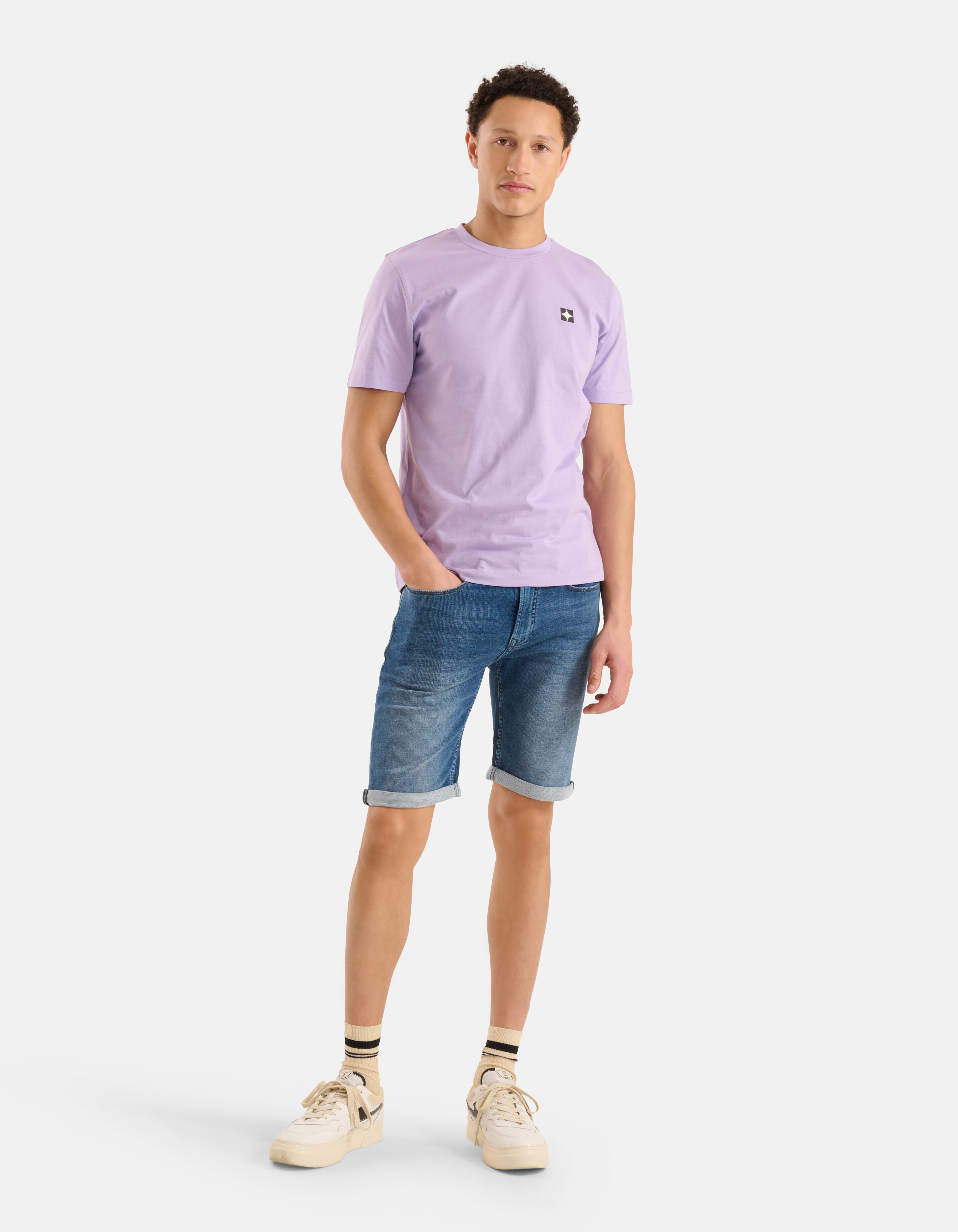 Sparkle T-shirt Lichtpaars SHOEBY MEN