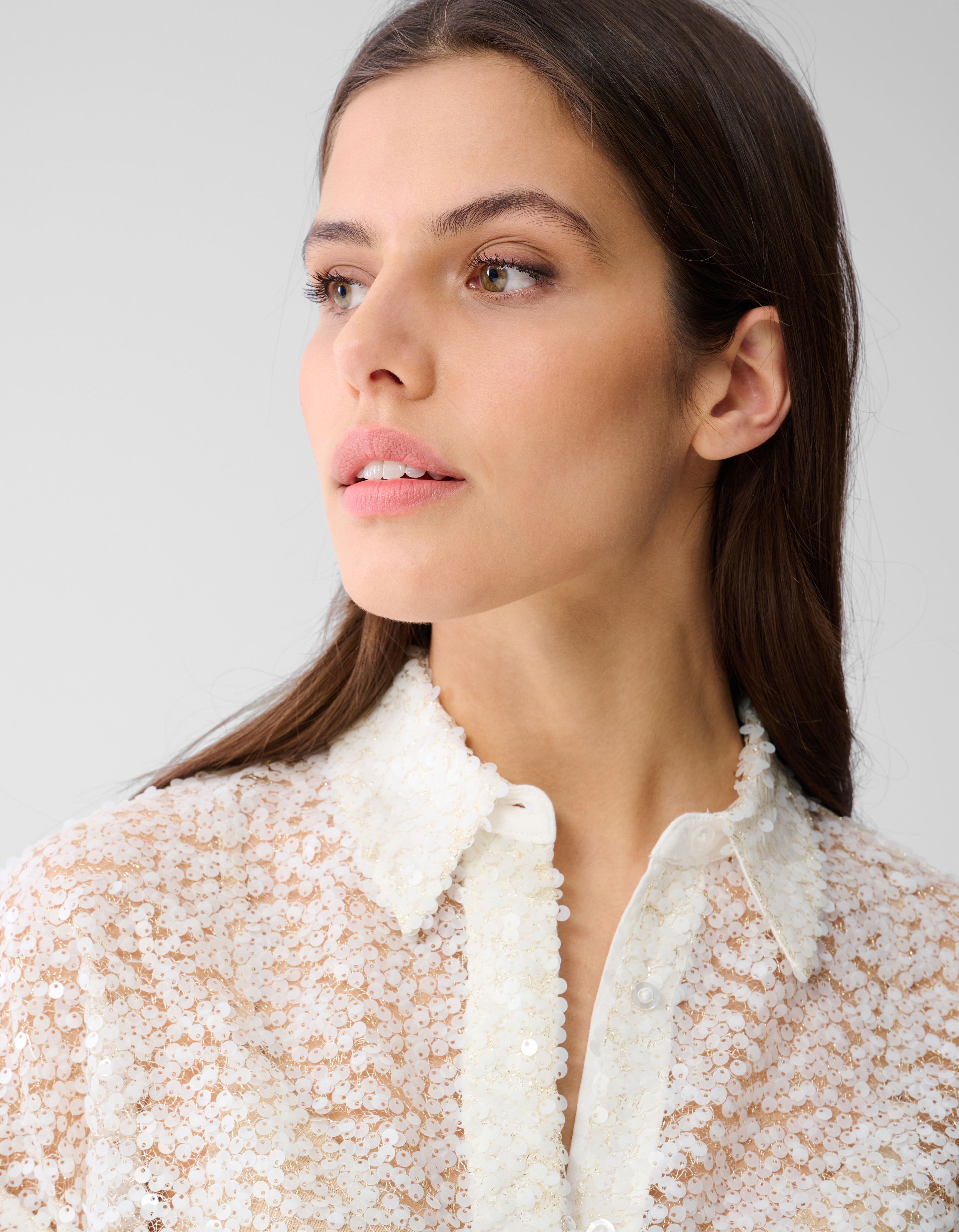 Oversized Sequin Blouse Gebroken Wit By Monica SHOEBY WOMEN
