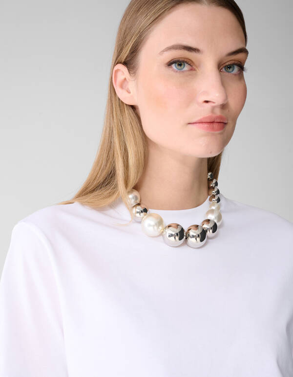 Basis T-shirt Wit SHOEBY WOMEN