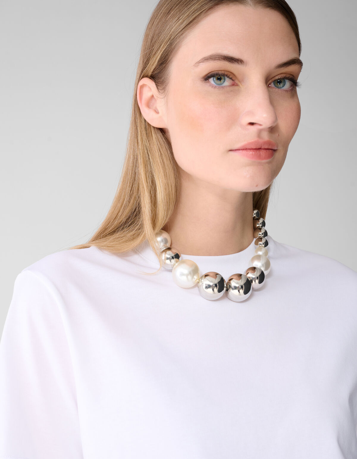 Basis T-shirt Wit SHOEBY WOMEN