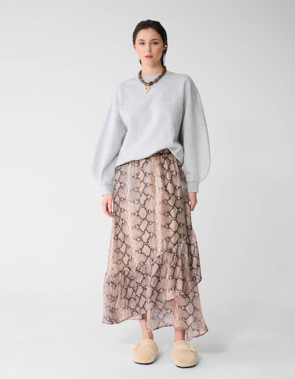 Oversized Big Sleeve Sweater Lichtgrijs SHOEBY WOMEN