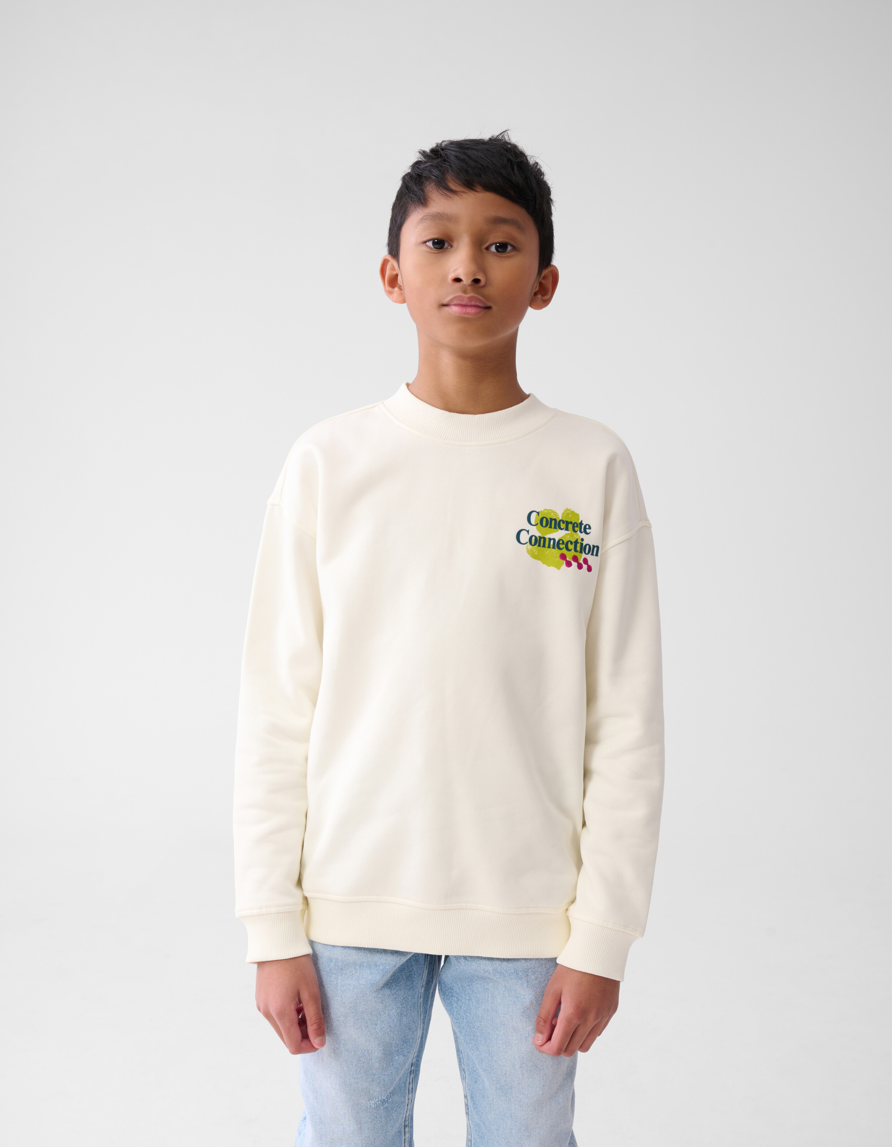Artwork Sweater Gebroken Wit SHOEBY BOYS
