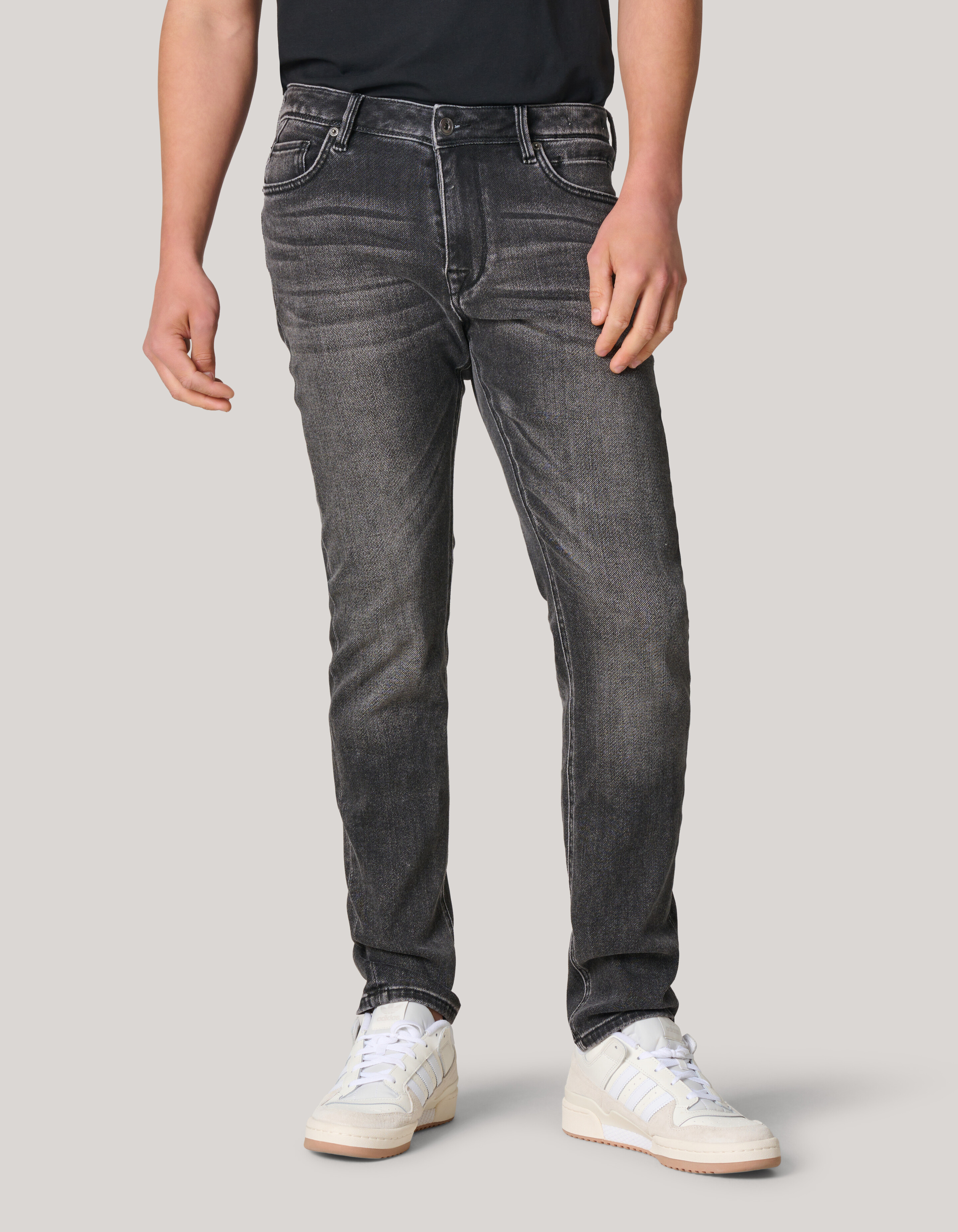 Slim Fit Jog Jeans Grijs L32 SHOEBY MEN