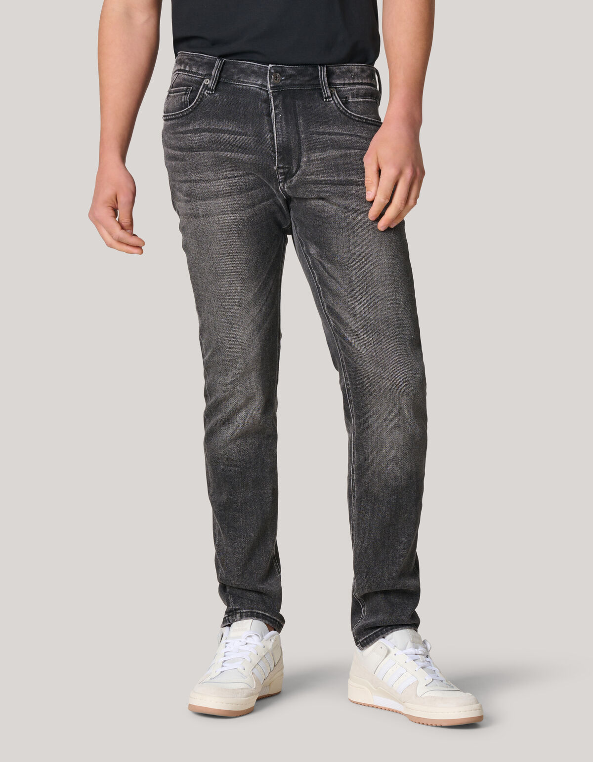 Slim Fit Jog Jeans Grijs L32 SHOEBY MEN