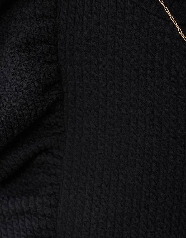 Structuur Ruffle Top Zwart SHOEBY GIRLS