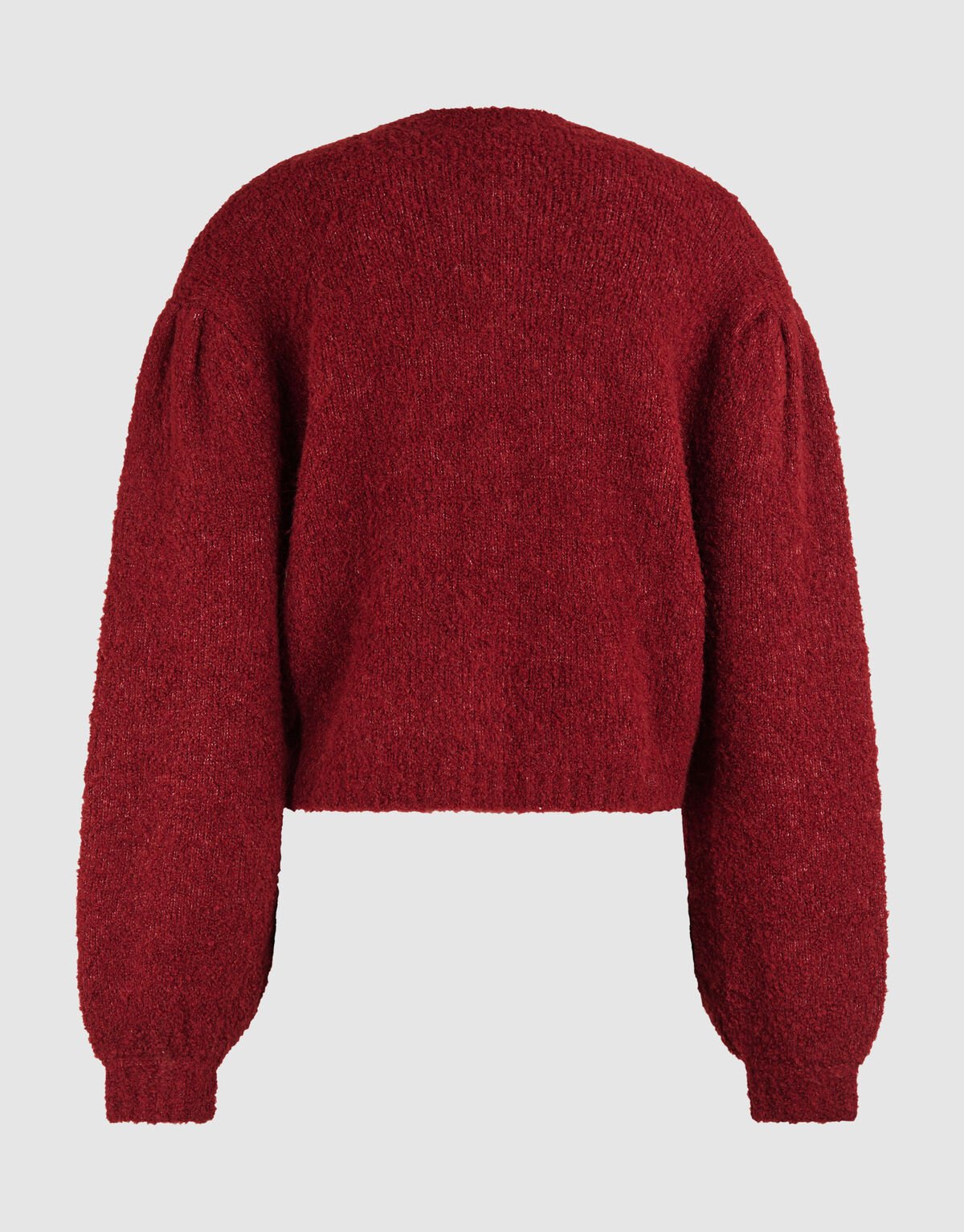 Teddy Knit Vest Donkerrood SHOEBY WOMEN