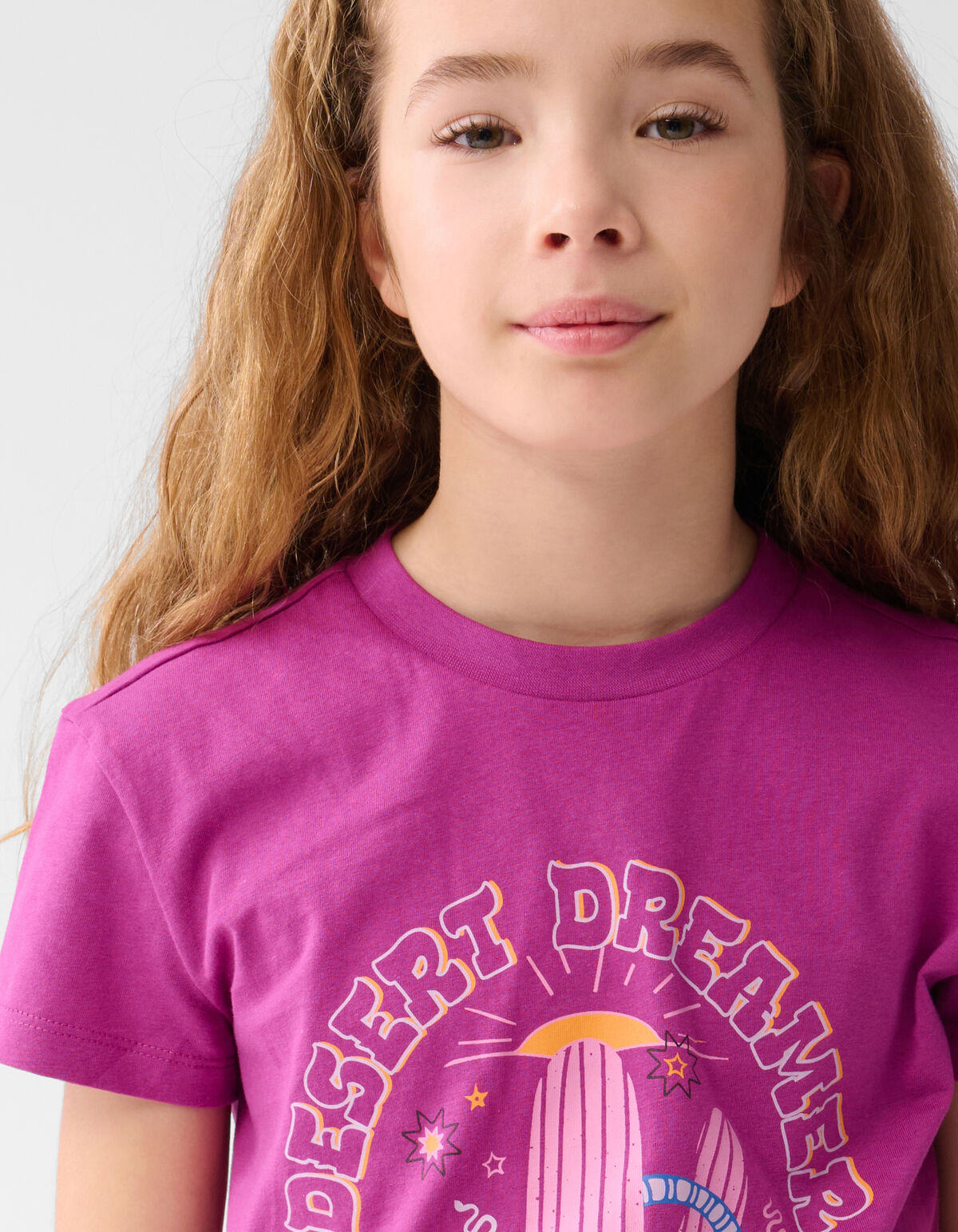 Artwork T-shirt Donkerroze SHOEBY GIRLS