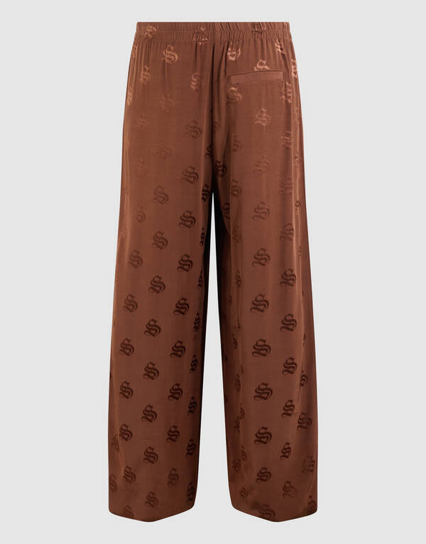 Logo Jacquard Broek Bruin SHOEBY WOMEN
