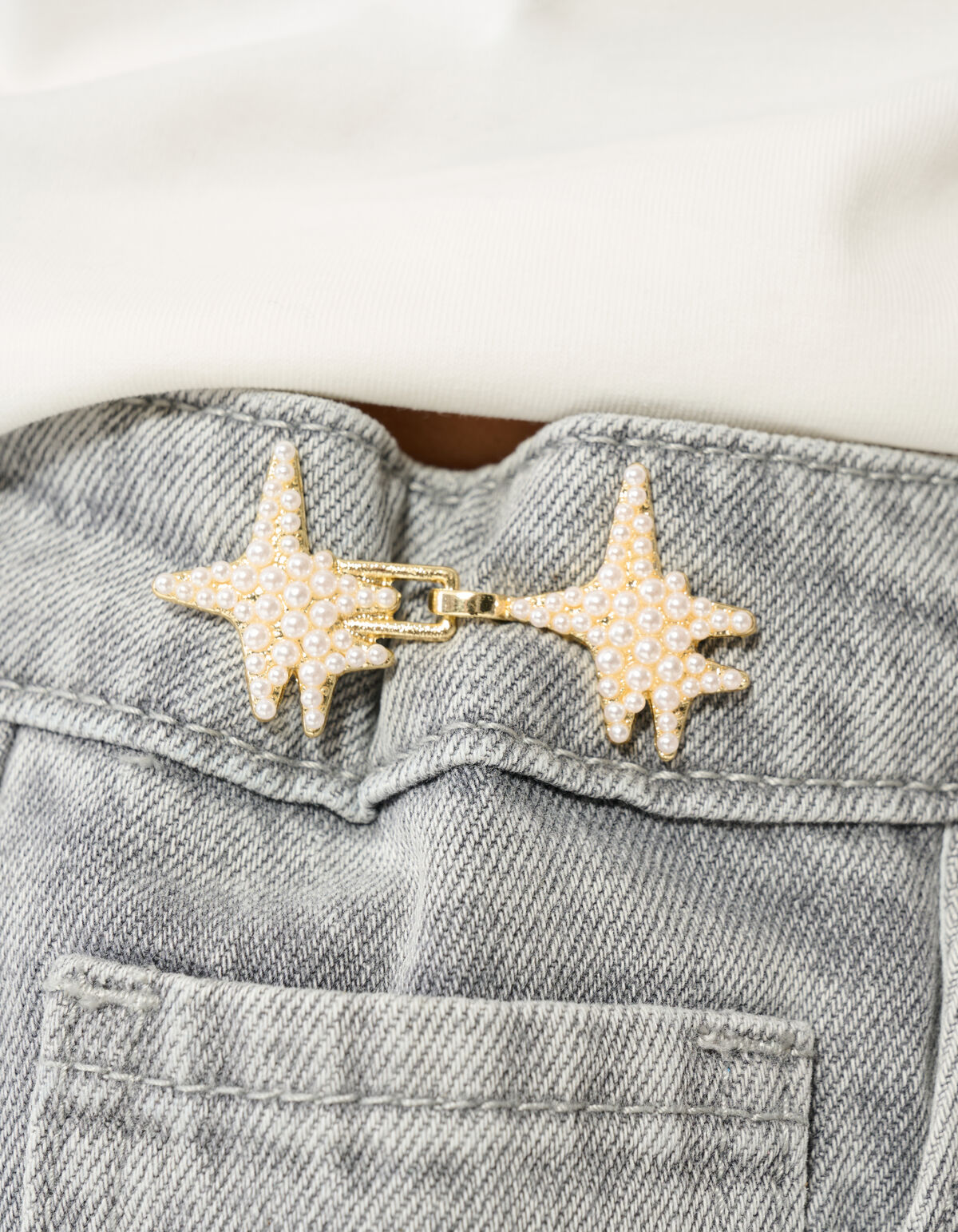 Pearl Spark Jeans Pins Goud SHOEBY ACCESSOIRES
