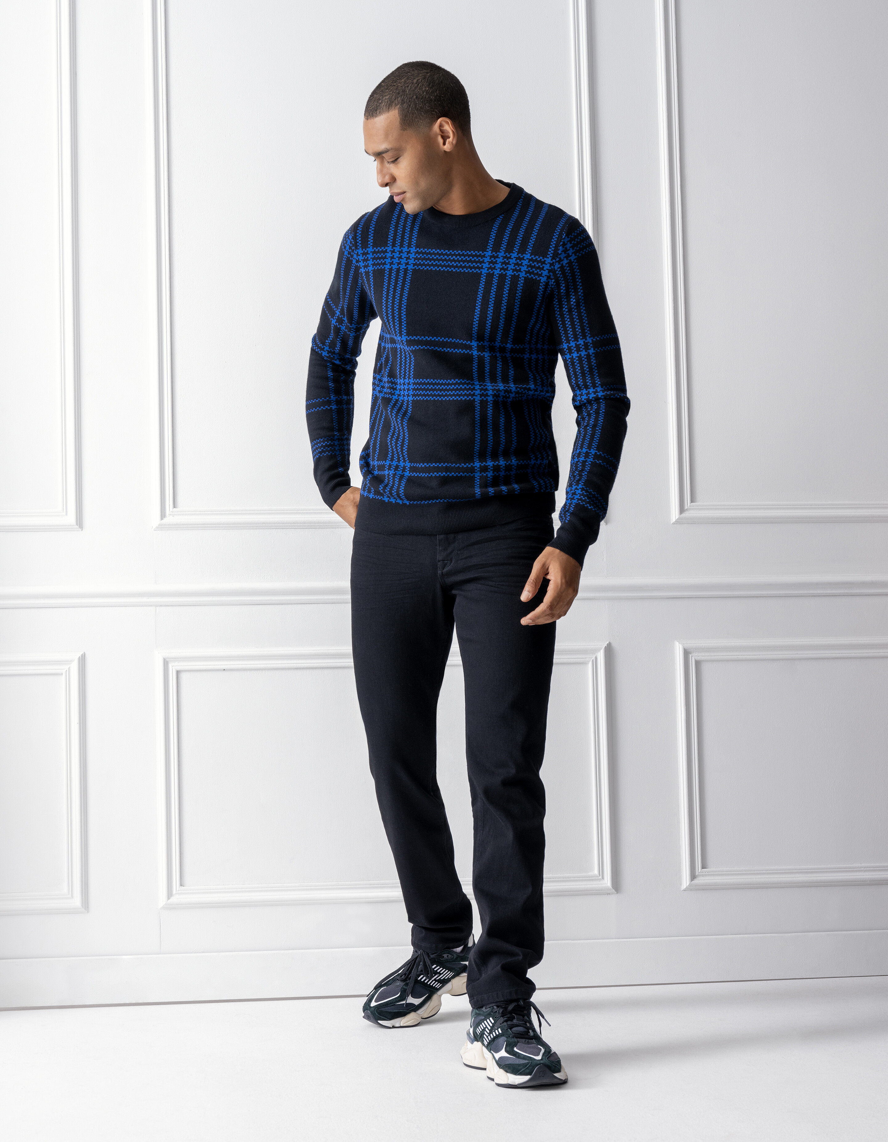 Ruiten Trui Zwart SHOEBY MEN