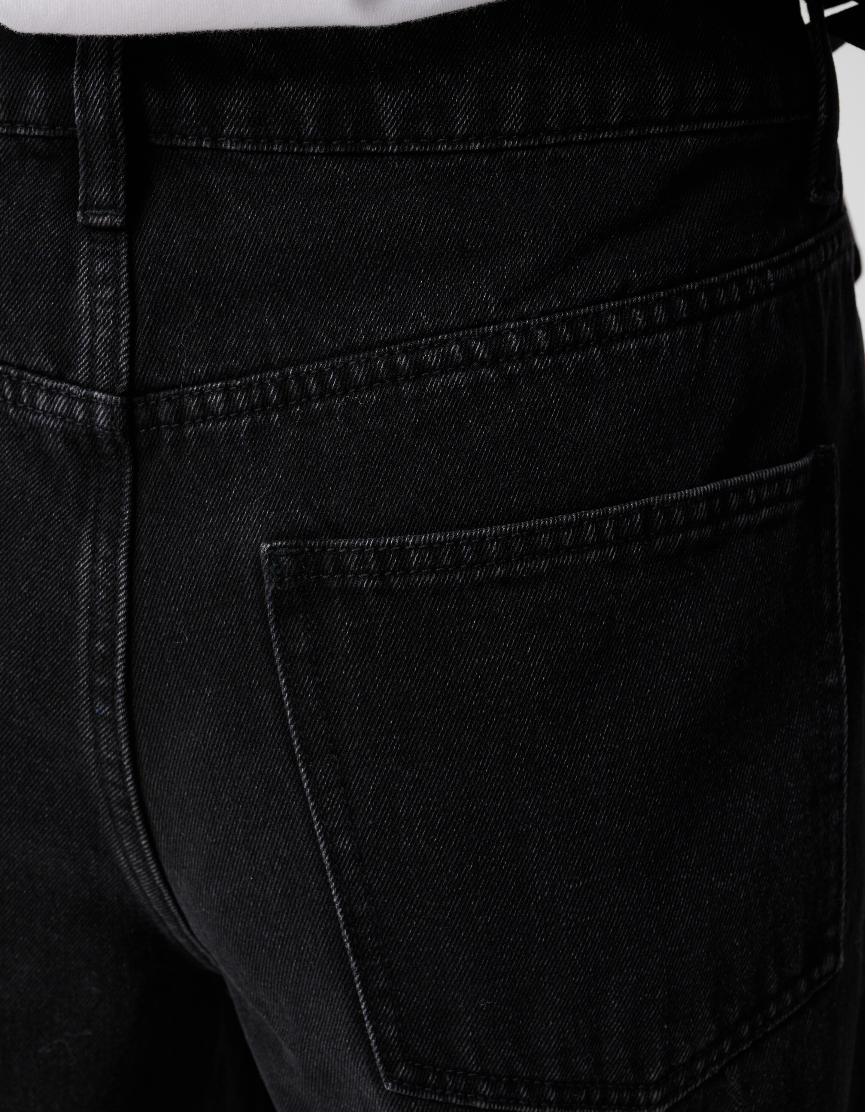 Baggy Fit Jeans Donkergrijs SHOEBY WOMEN