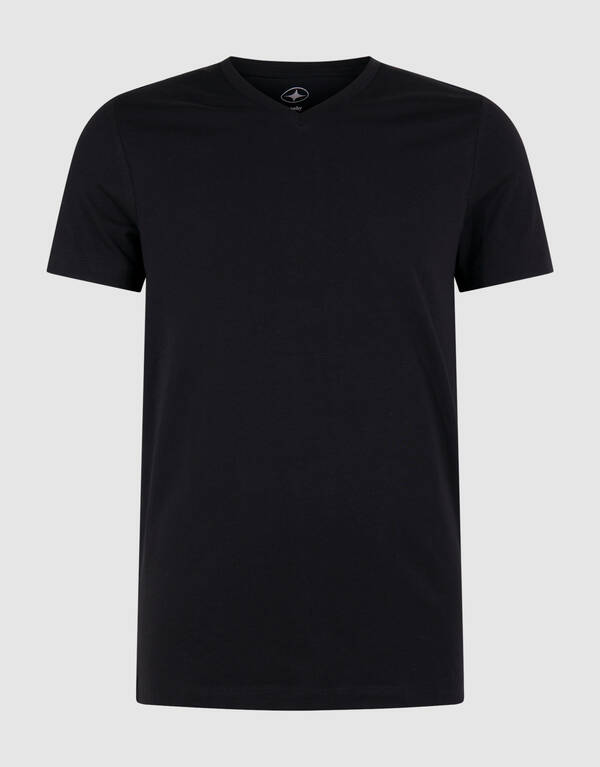 Basis T-shirt Zwart SHOEBY MEN