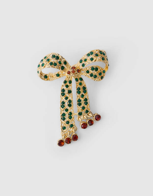 Strass Strik Broche Goud SHOEBY ACCESSOIRES