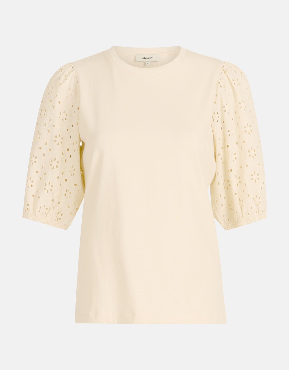 Embroidery Top Gebroken Wit SHOEBY WOMEN