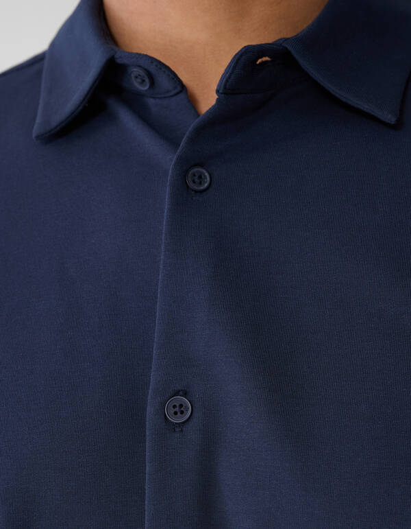 Jersey Longsleeve T-shirt Donkerblauw SHOEBY MEN