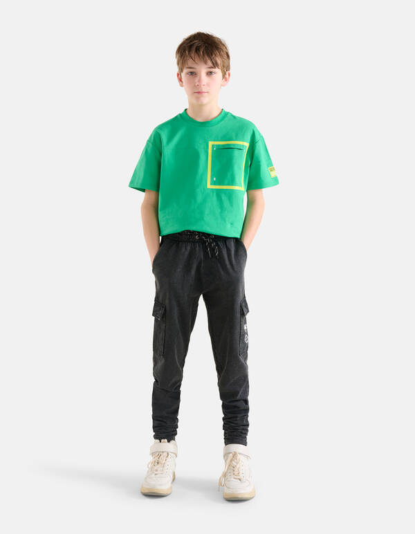Oversized T-shirt Groen SHOEBY BOYS