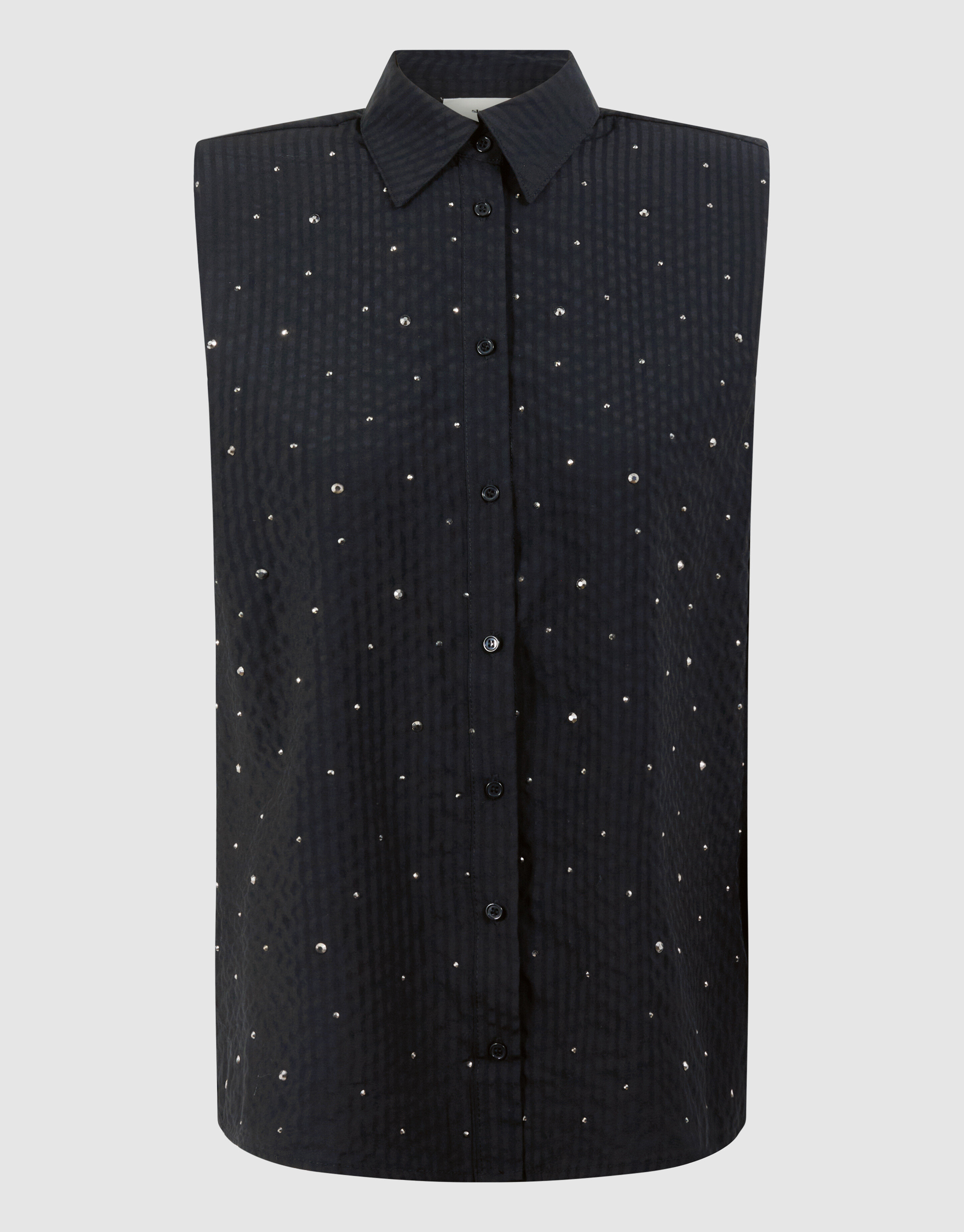 Strass Stripe Blouse Zwart SHOEBY WOMEN