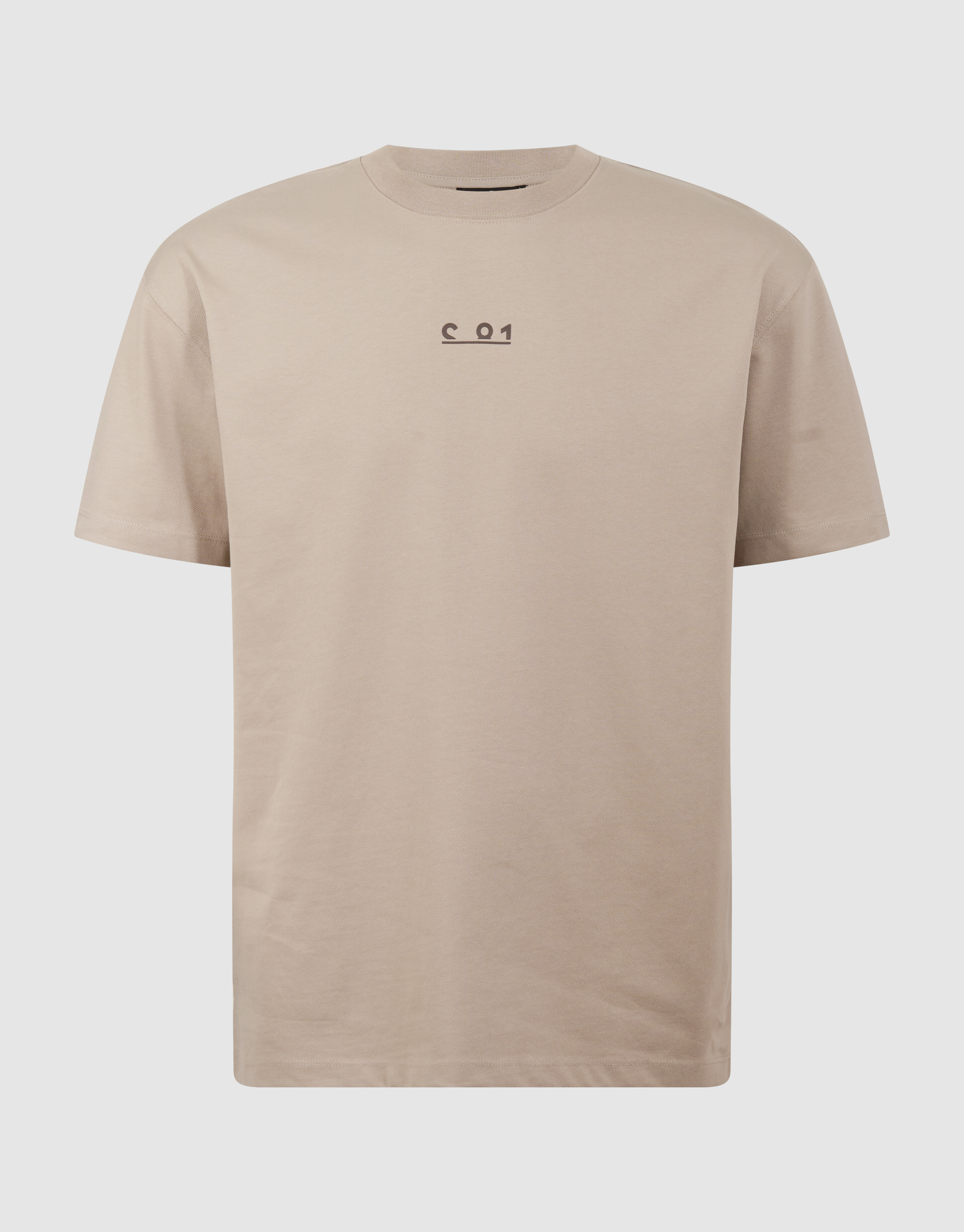 Grafische Tekst T-shirt Lichtbruin SHOEBY MEN