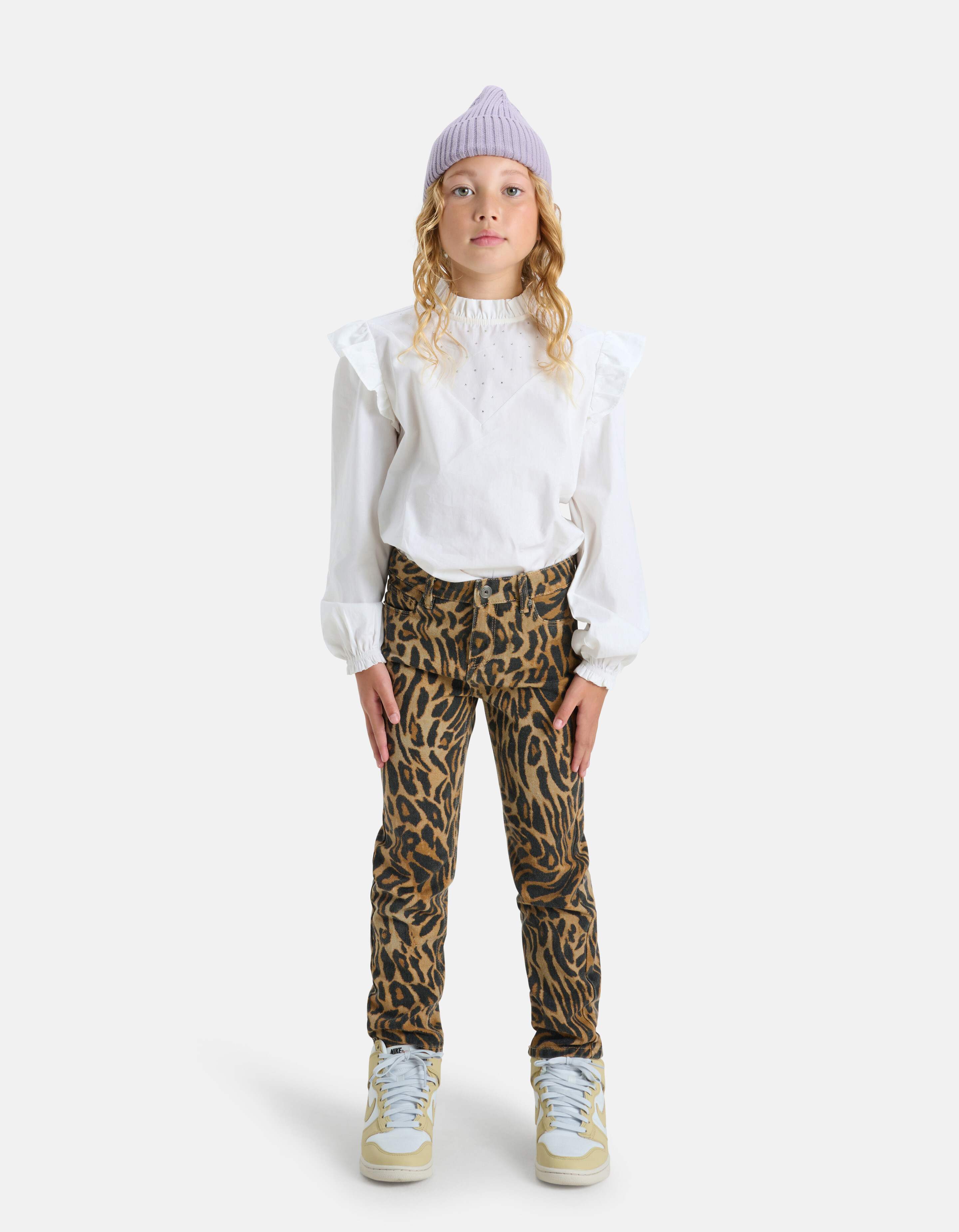 Strass Blouse Wit SHOEBY GIRLS