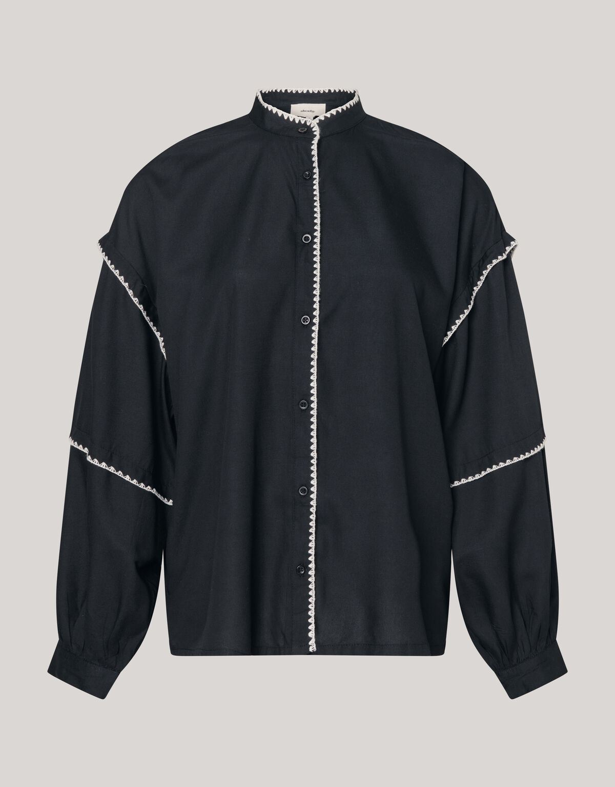 Embroidery Blouse Zwart SHOEBY WOMEN