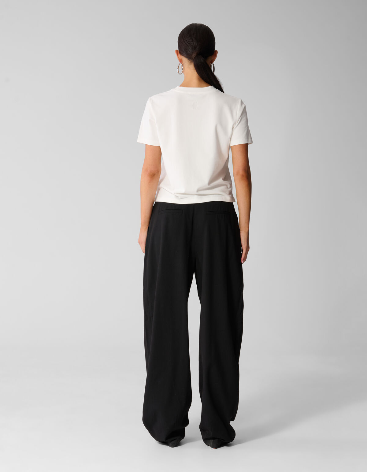 Loose Fit Pantalon Zwart By Anna SHOEBY WOMEN