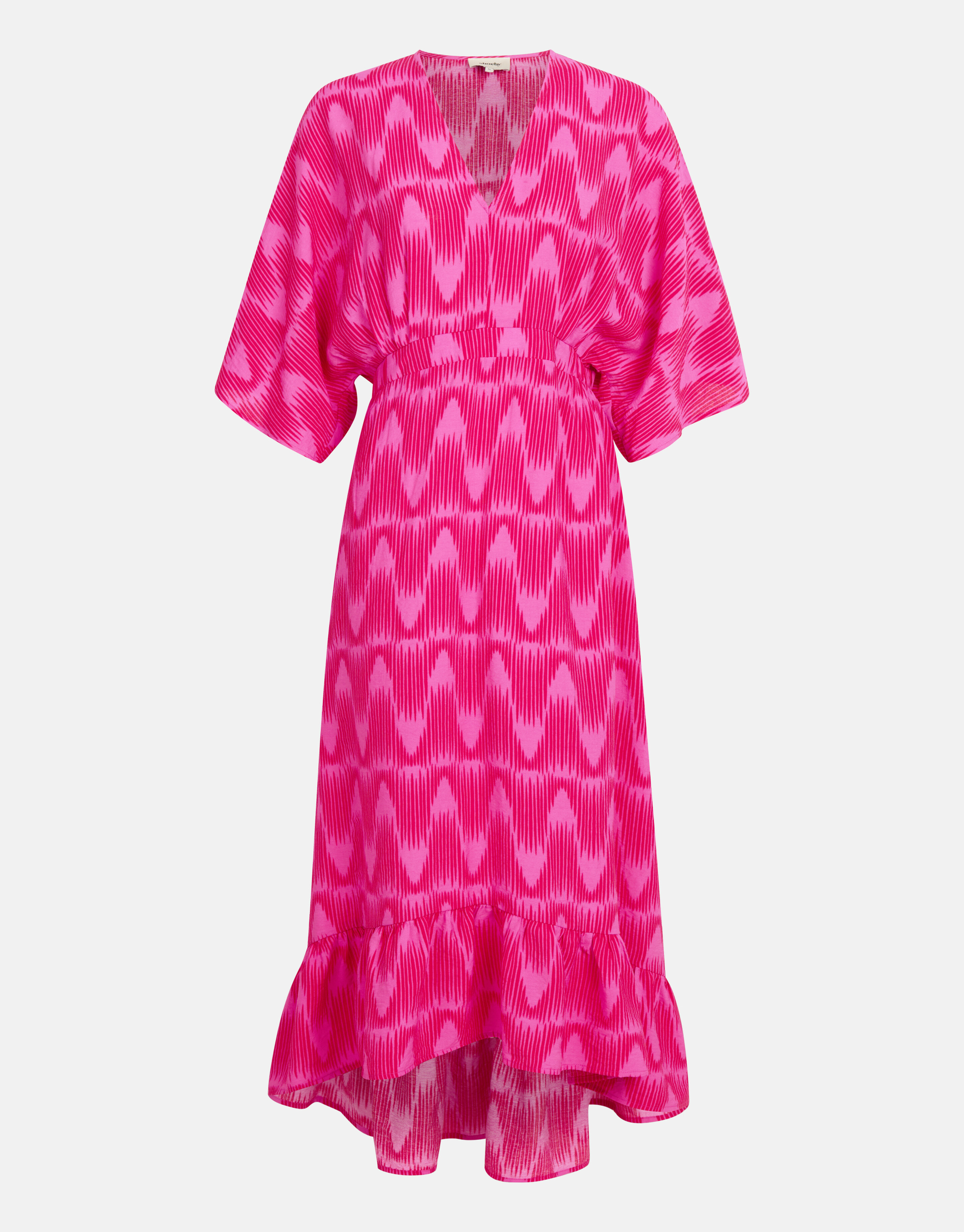 Grafische Print Jurk Roze SHOEBY WOMEN