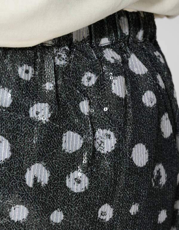 Polkadot Sequin Rok Zwart SHOEBY GIRLS