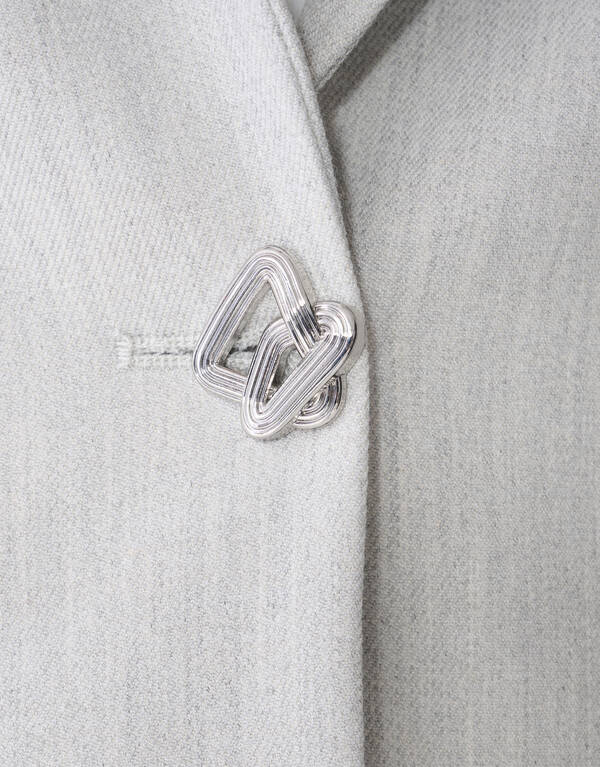 Cropped Blazer Lichtgrijs By Mieke SHOEBY WOMEN