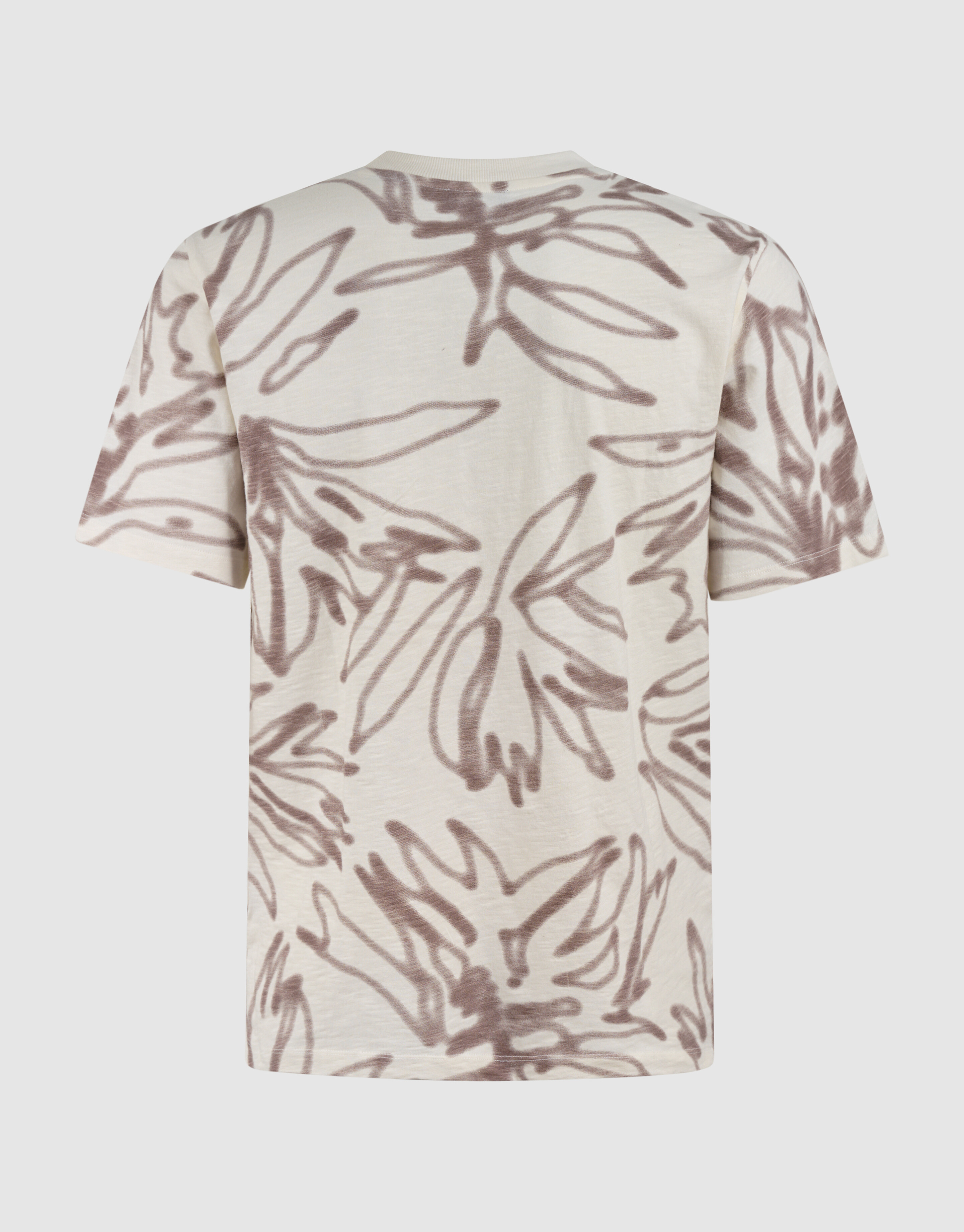 Printed T-shirt Gebroken Wit SHOEBY MEN