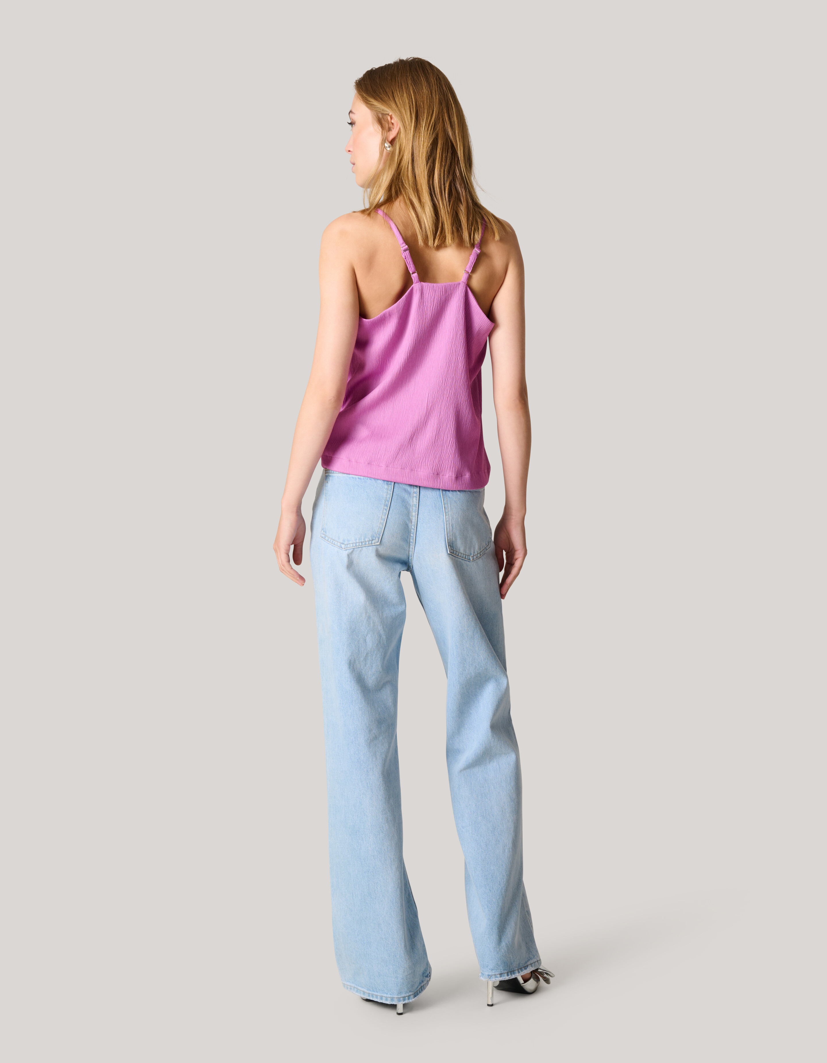 Crinkle Singlet Roze SHOEBY WOMEN