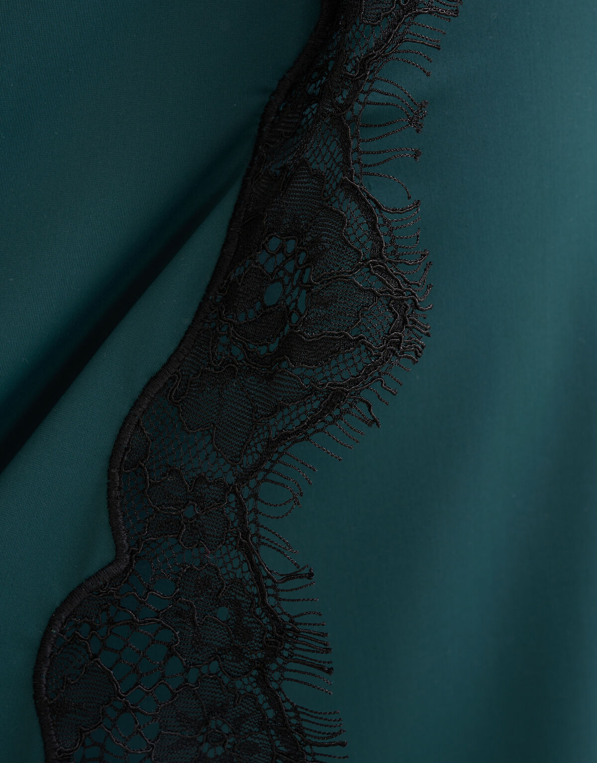 Kanten Travel Rok Donkergroen SHOEBY WOMEN