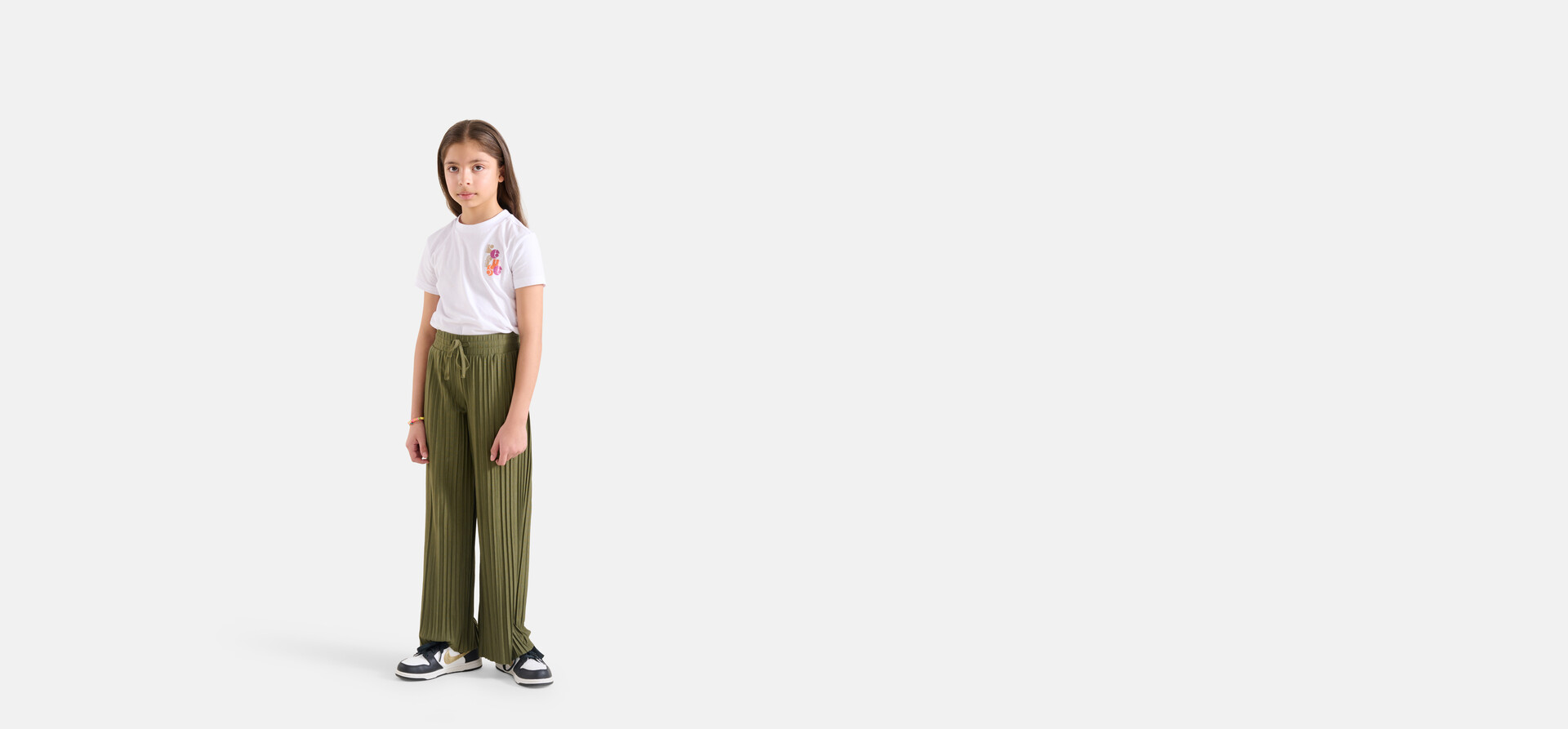 Plisse Palazzo Broek Donkergroen SHOEBY GIRLS