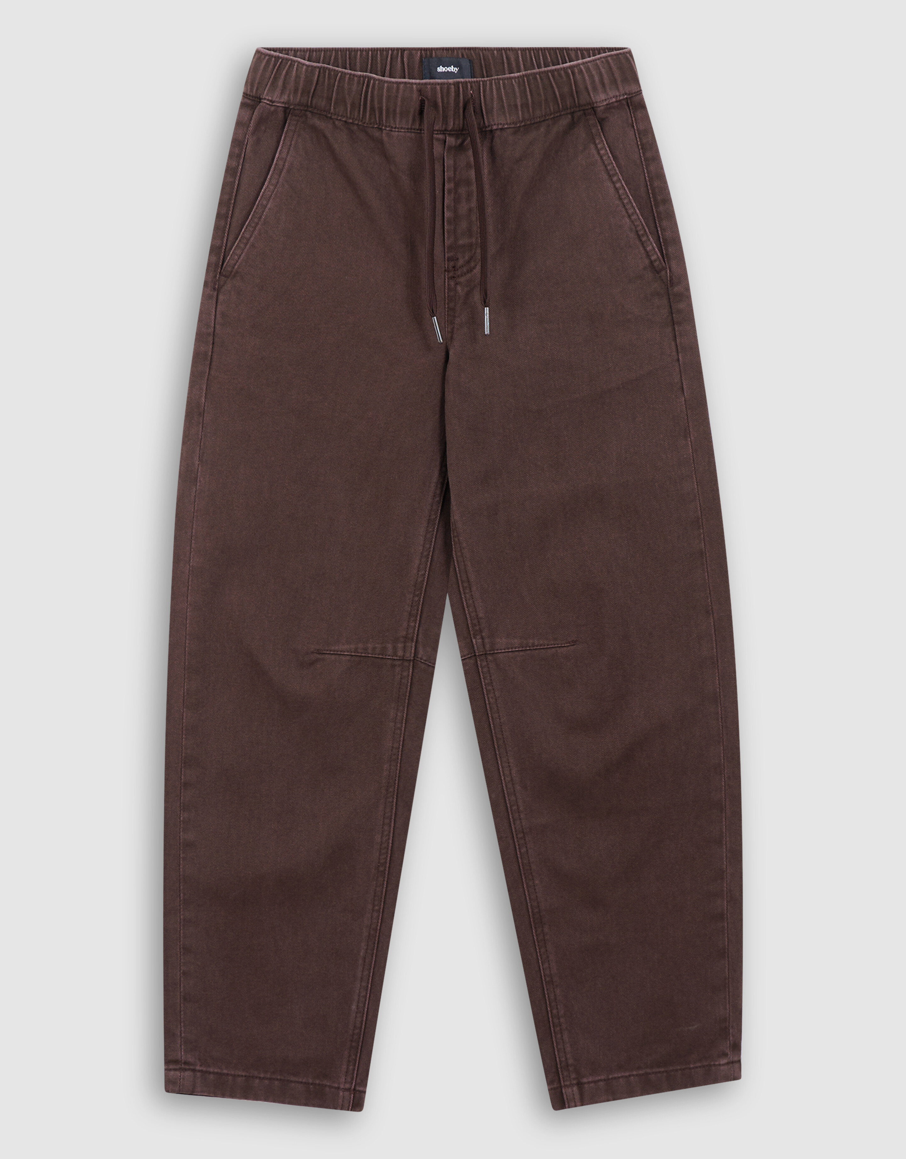 Twill Barrel Fit Broek Donkerbruin SHOEBY BOYS