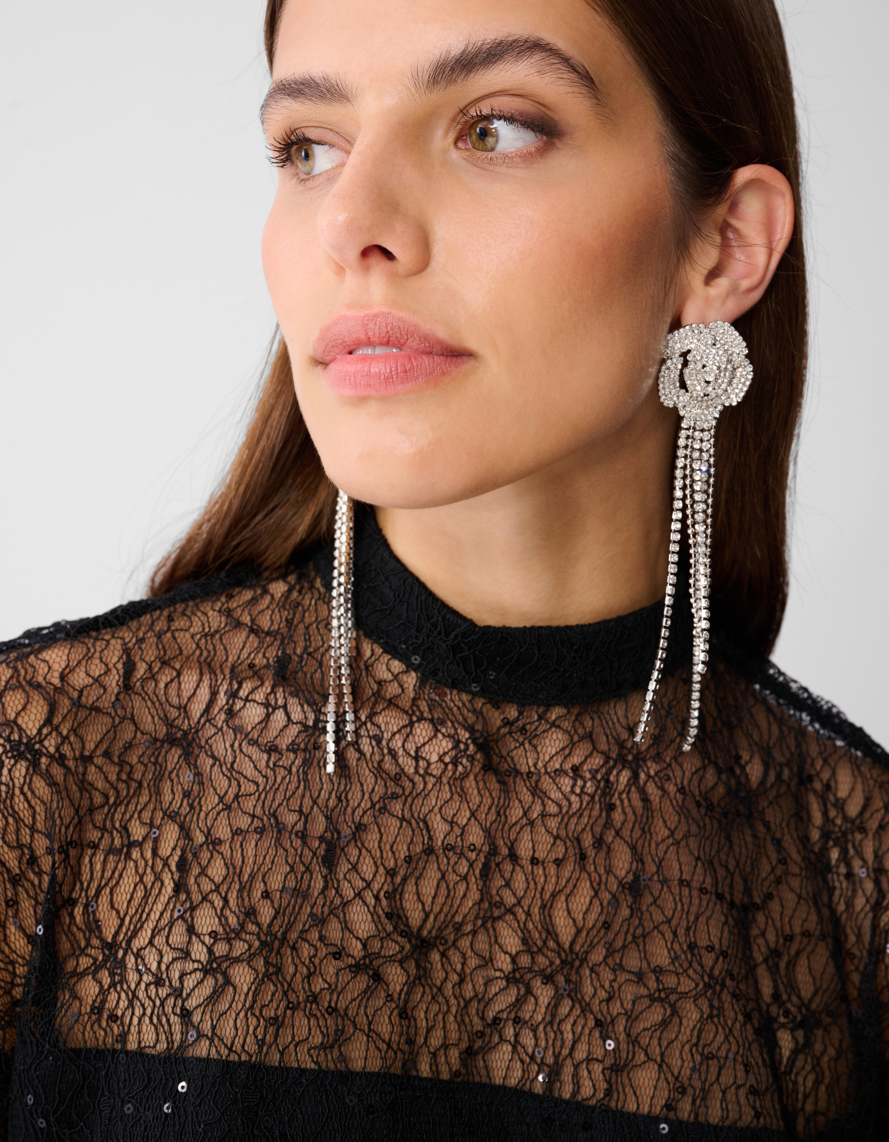 Kanten T-shirt Zwart SHOEBY WOMEN