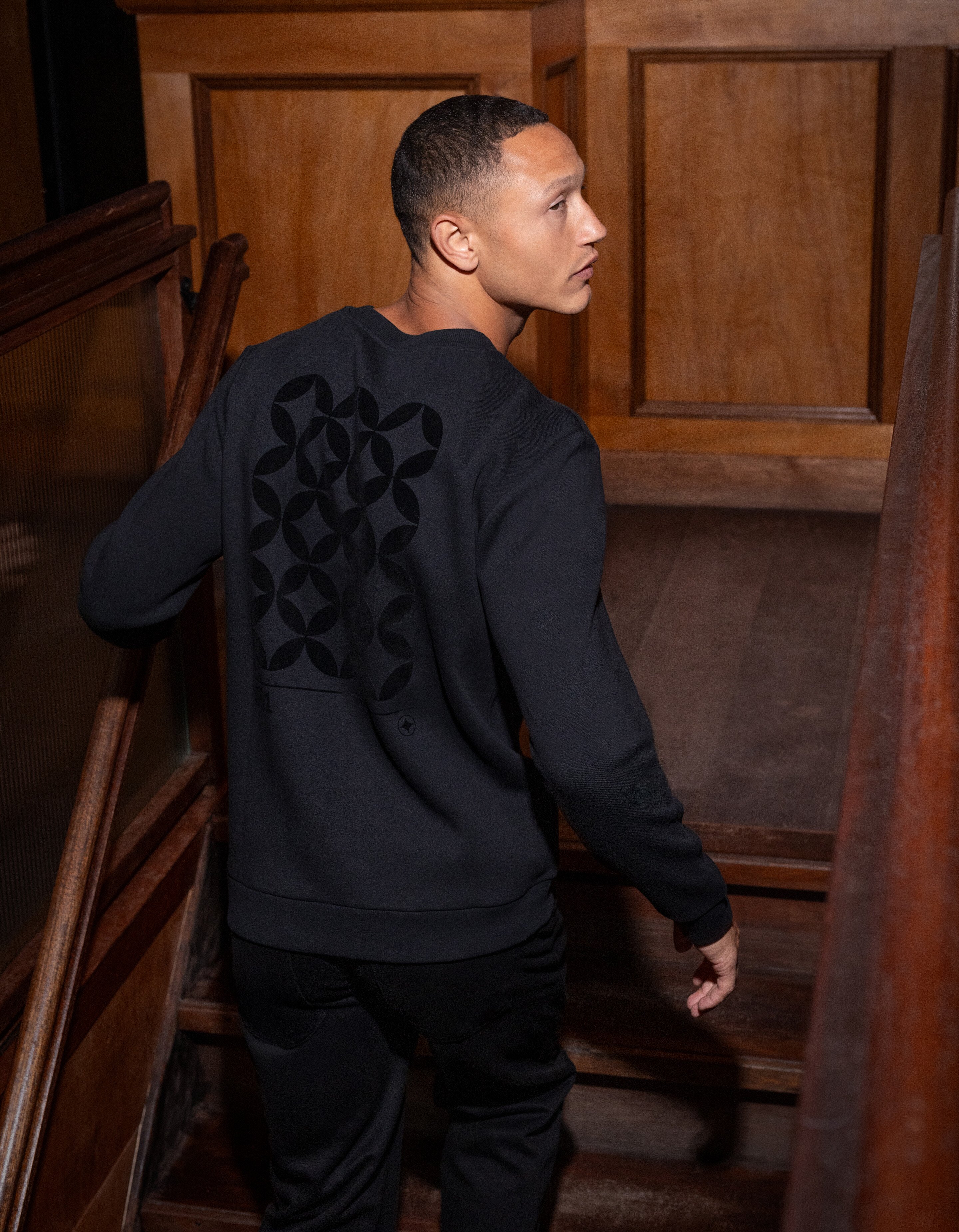 Flock Sweater Zwart SHOEBY MEN