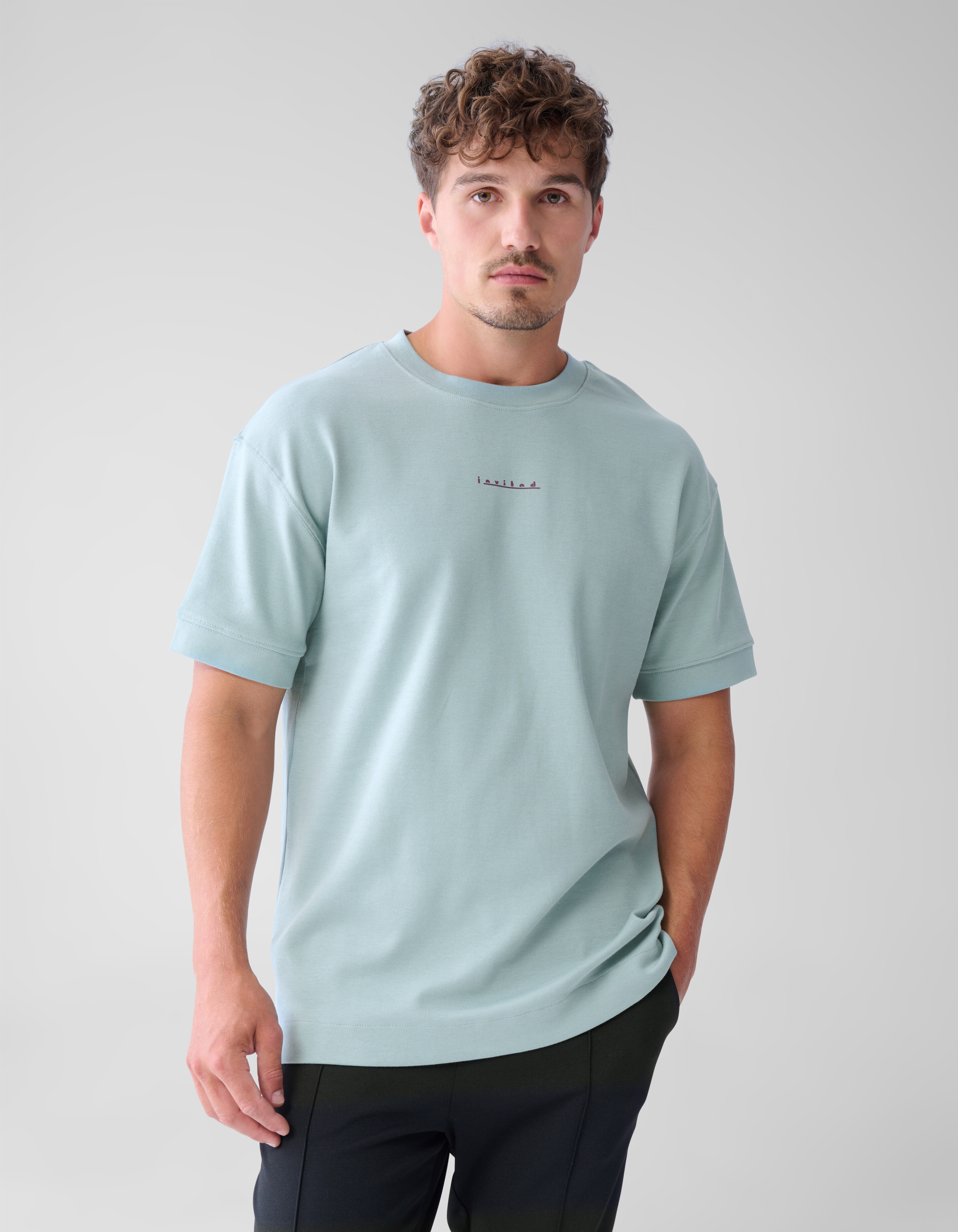 Artwork T-shirt Lichtblauw SHOEBY MEN