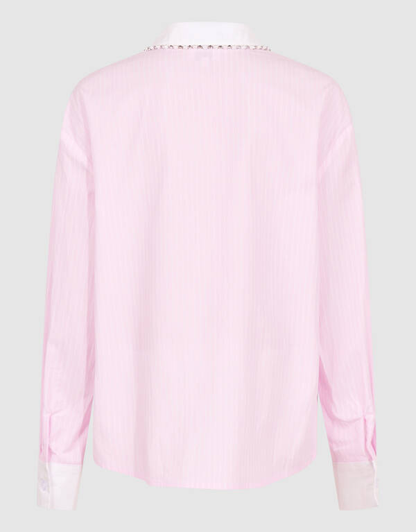 Pinstripe Blouse Roze SHOEBY GIRLS
