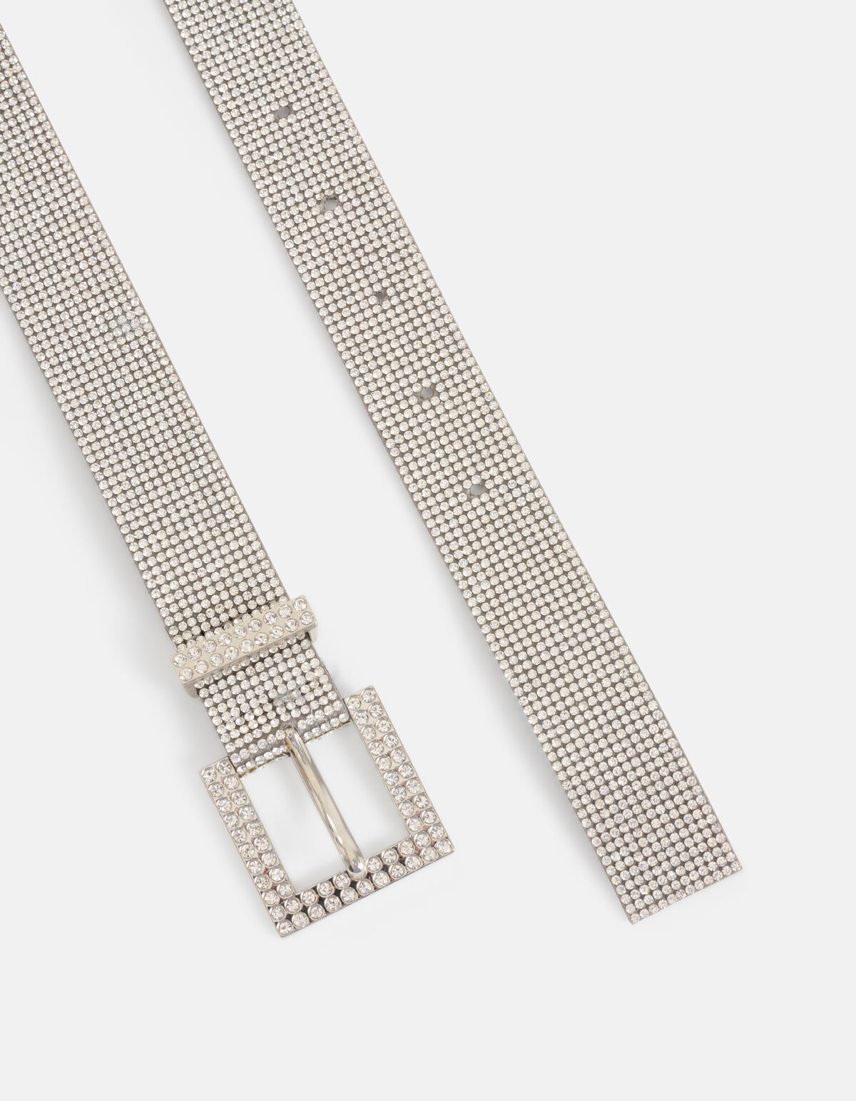 Strass Riem Zilver SHOEBY ACCESSOIRES