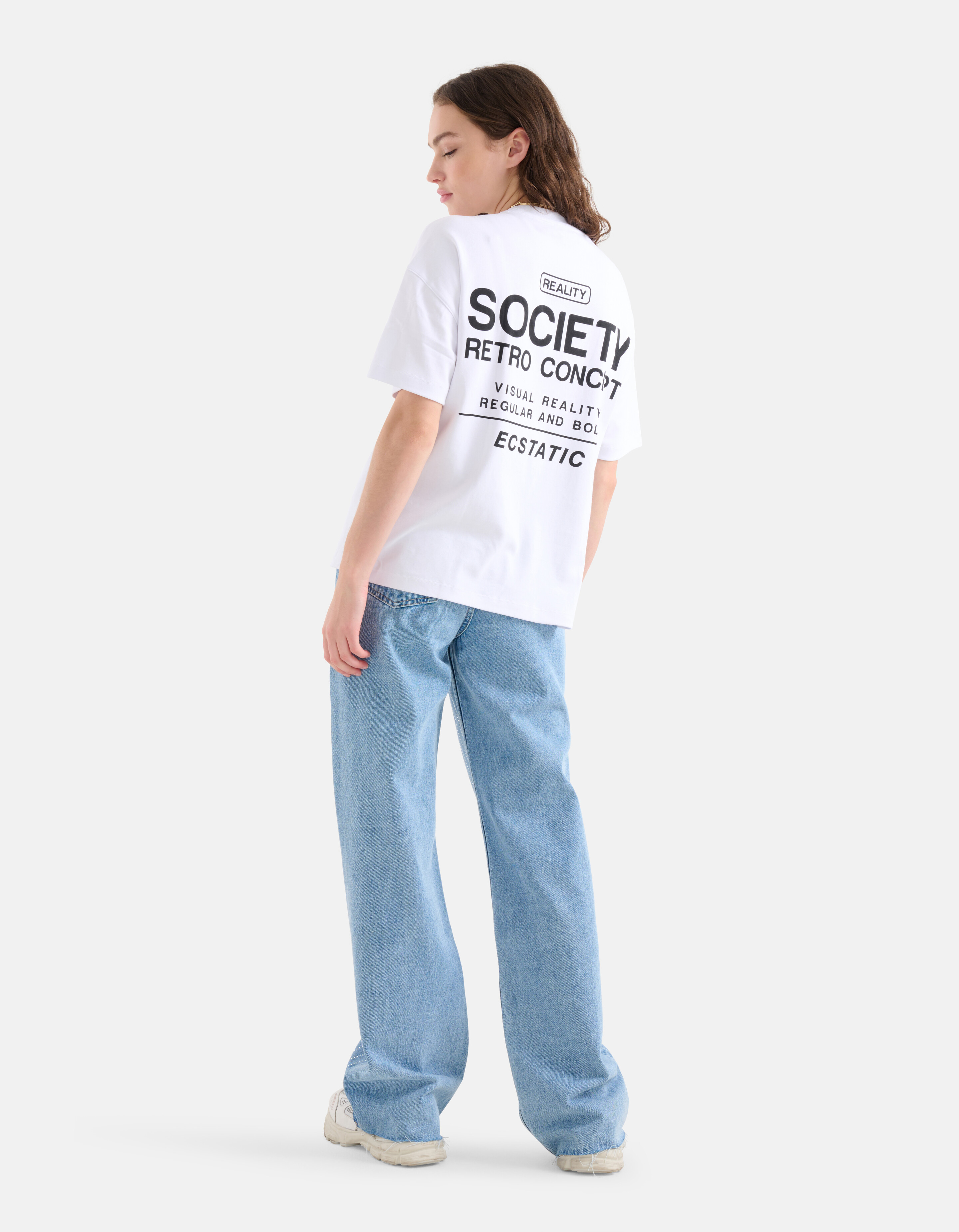 Artwork T-shirt Wit SHOEBY WOMEN
