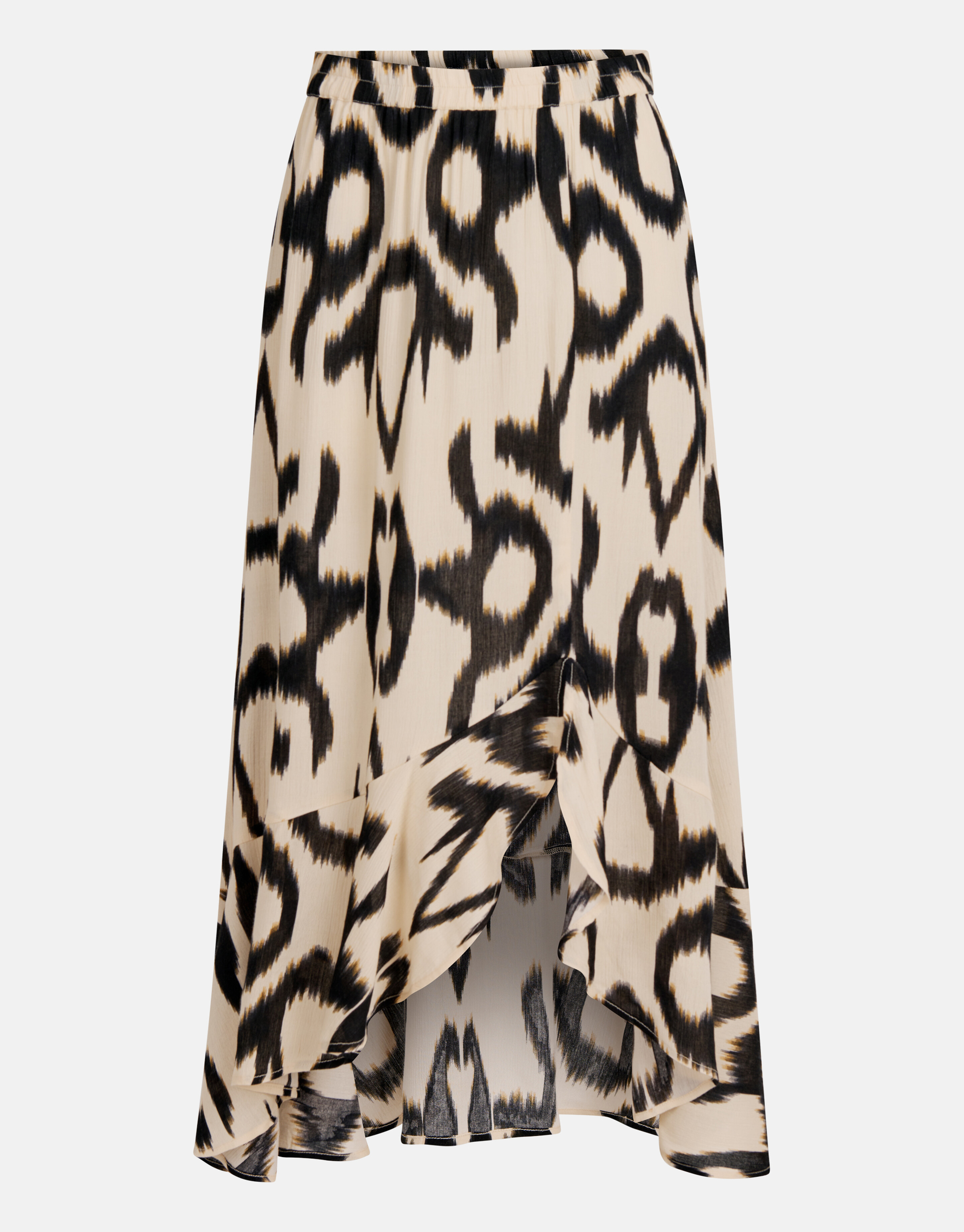 Crinkle Midi Rok Zwart/Gebroken Wit SHOEBY WOMEN
