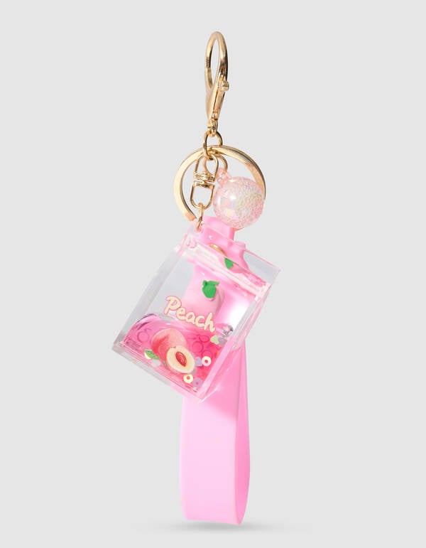 Perzik Liquid Sleutelhanger Roze SHOEBY ACCESSOIRES
