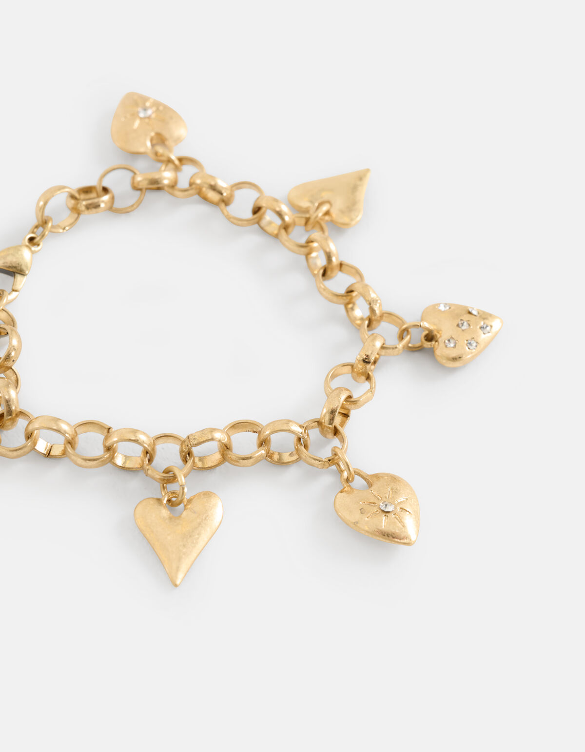 Multi Heart Armband Goud SHOEBY ACCESSOIRES