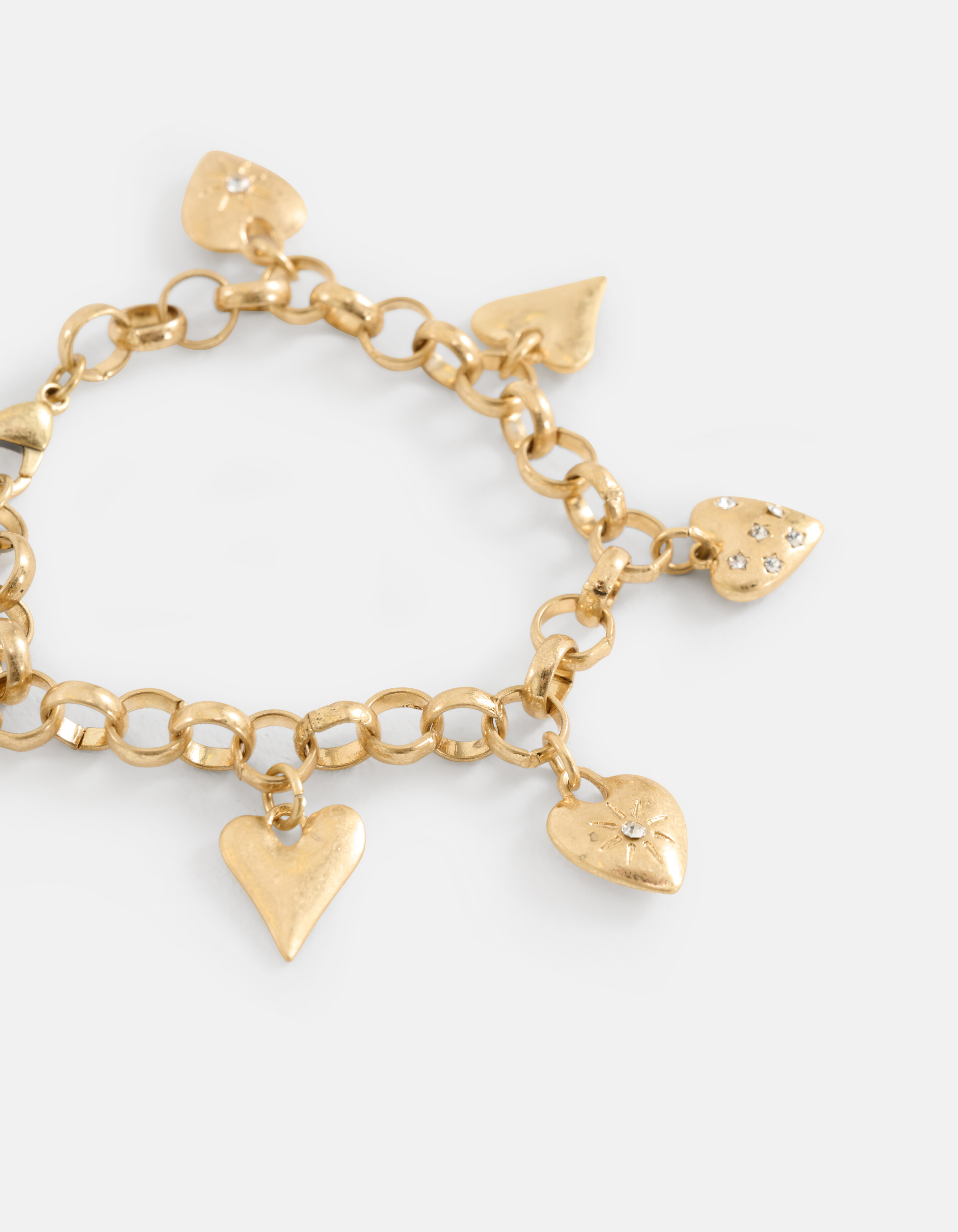 Multi Heart Armband Goud SHOEBY ACCESSOIRES