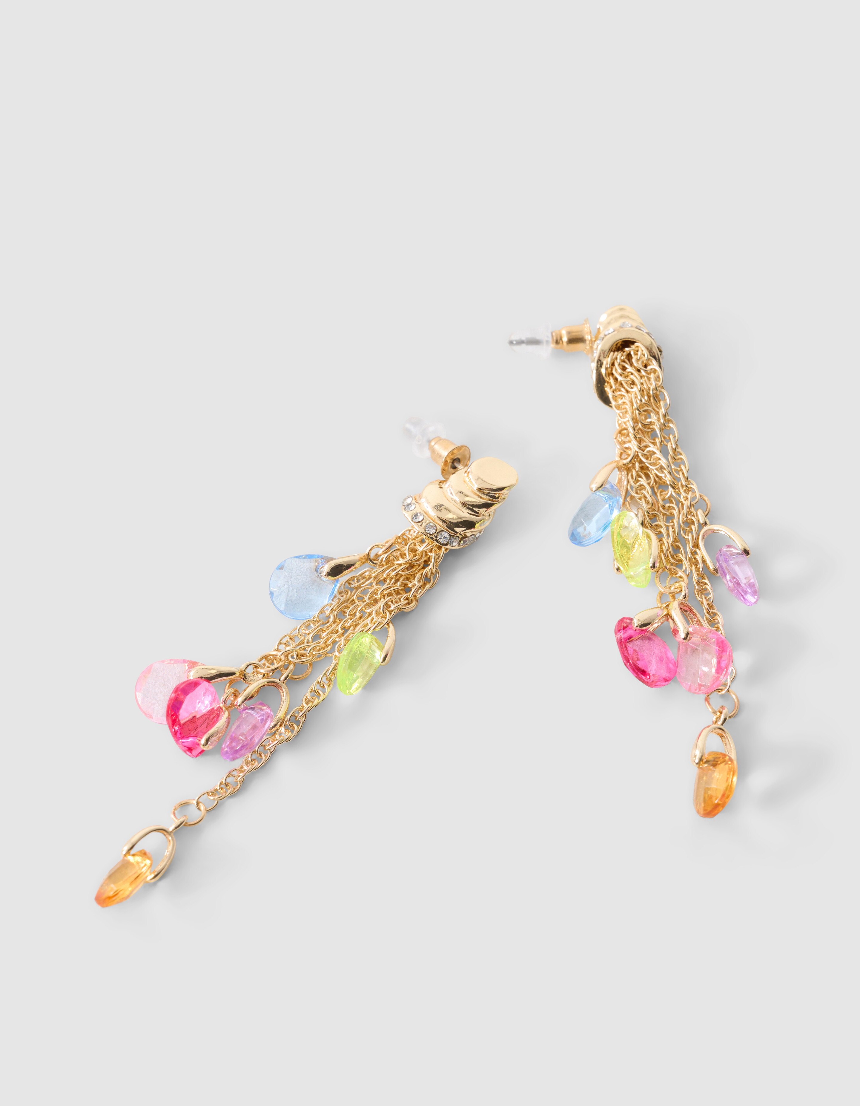 Lange Stone Oorbellen Goud SHOEBY ACCESSOIRES