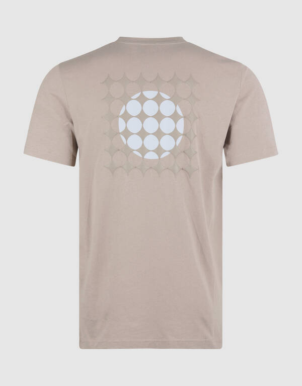 Fading Circle Artwork T-shirt Lichtbruin SHOEBY MEN